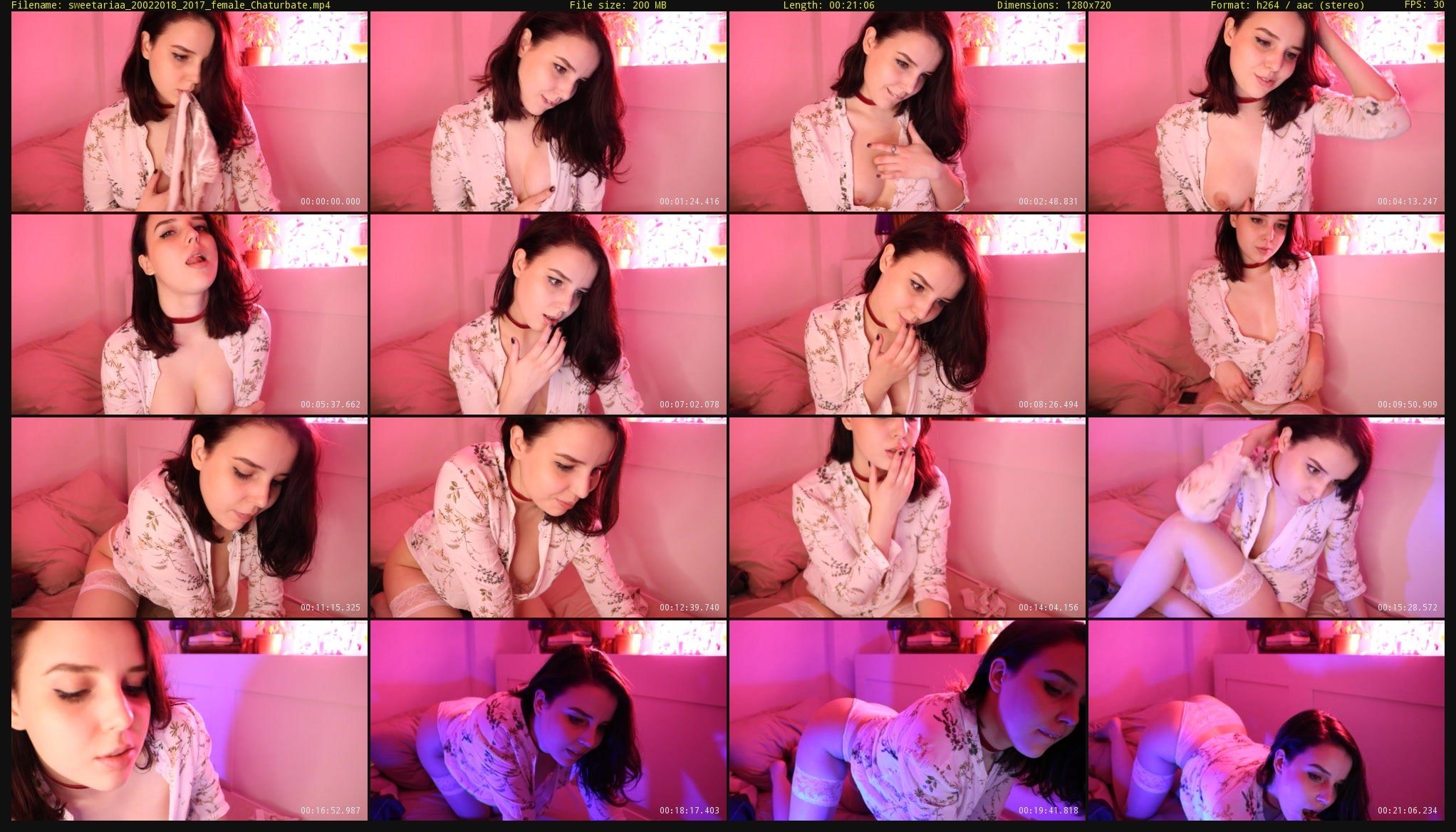 sweetariaa — 22 minute Chaturbate Female cam show, Feb 21, 2018
