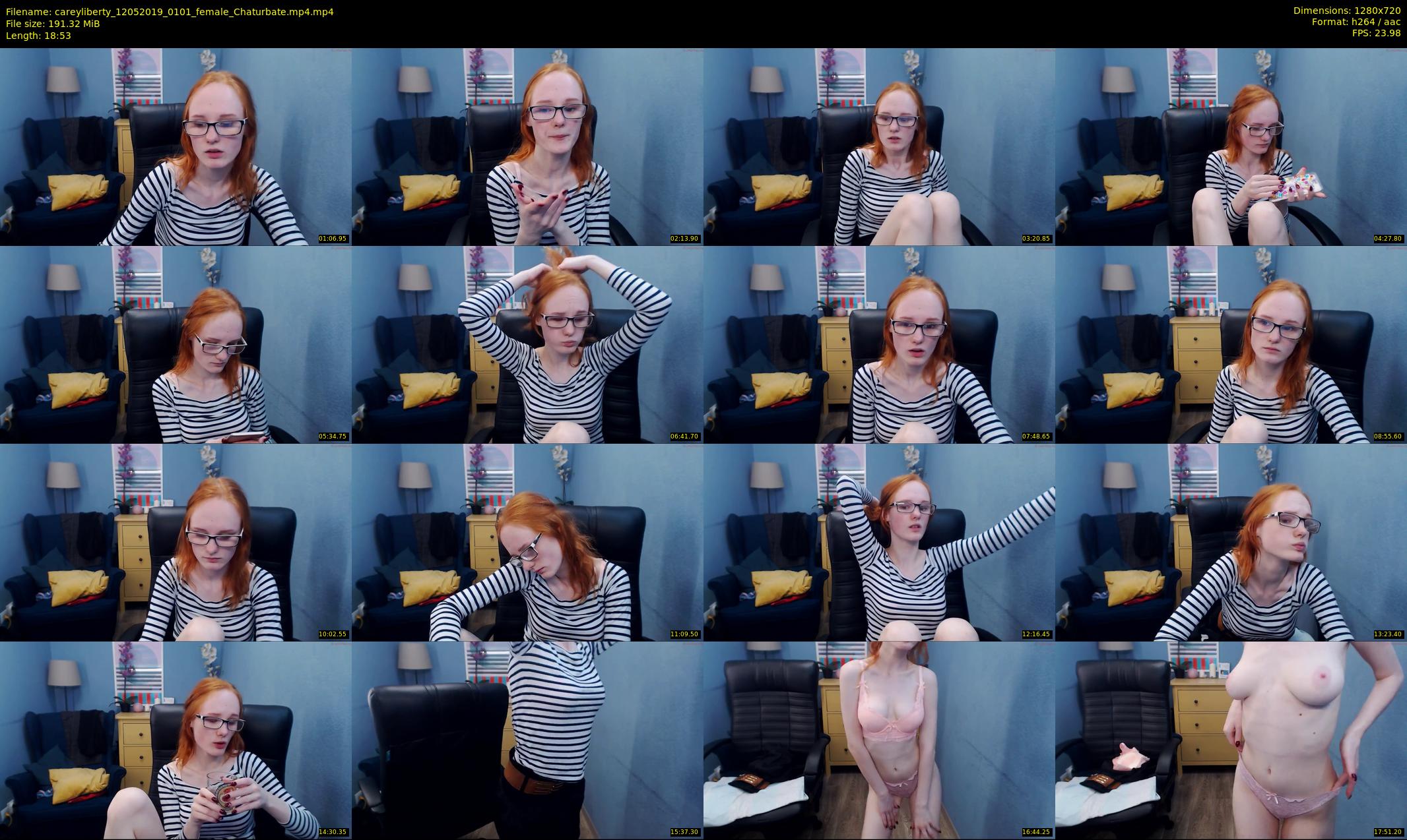 careyliberty — 19 minute Chaturbate Female cam show, May 11, 2019