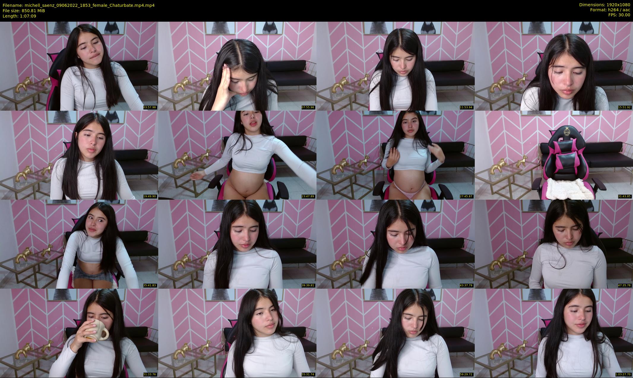 michell_saenz — 68 minute Chaturbate Female cam show, Jun 9, 2022