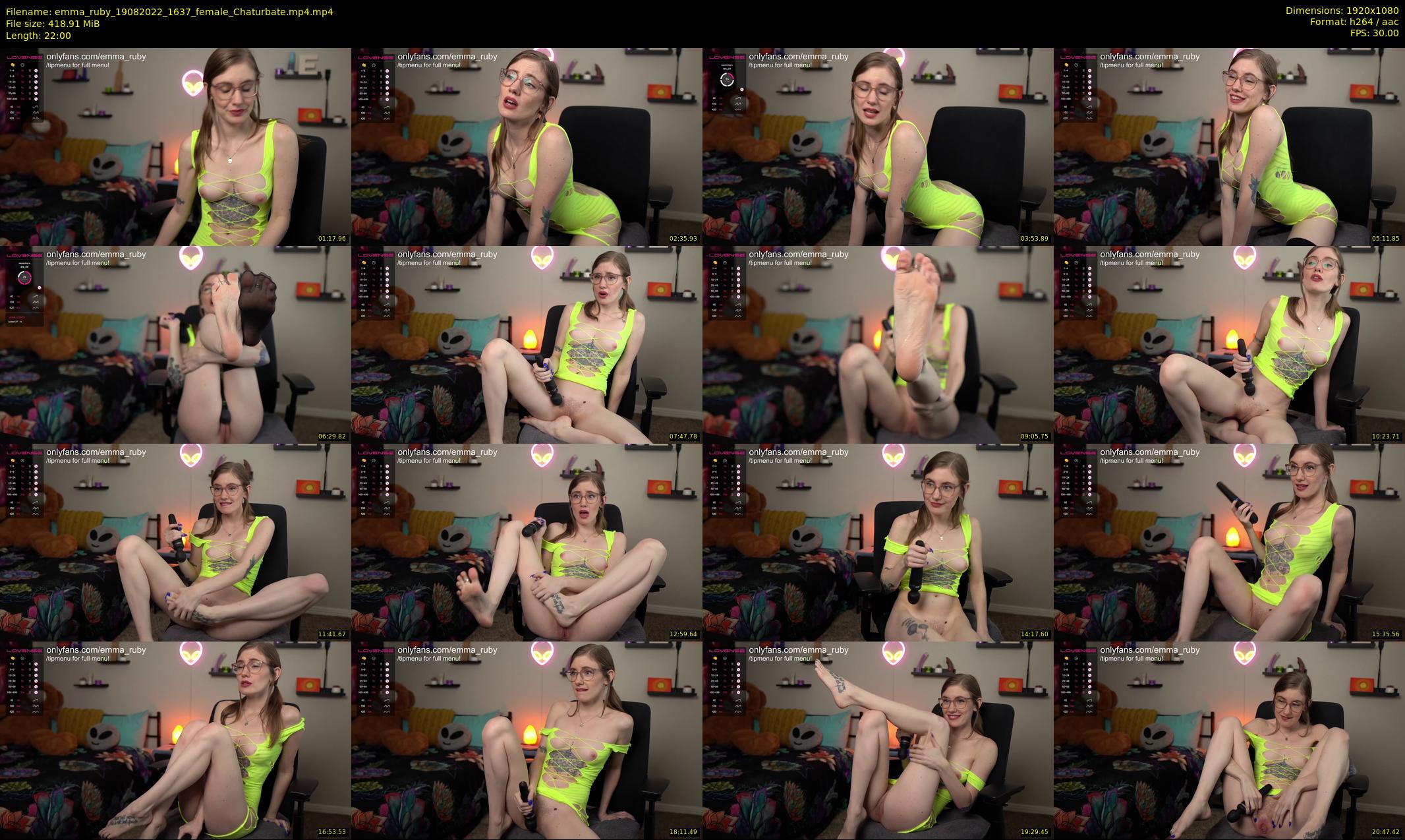 emma_ruby — 22 minute Chaturbate Female cam show, Aug 19, 2022