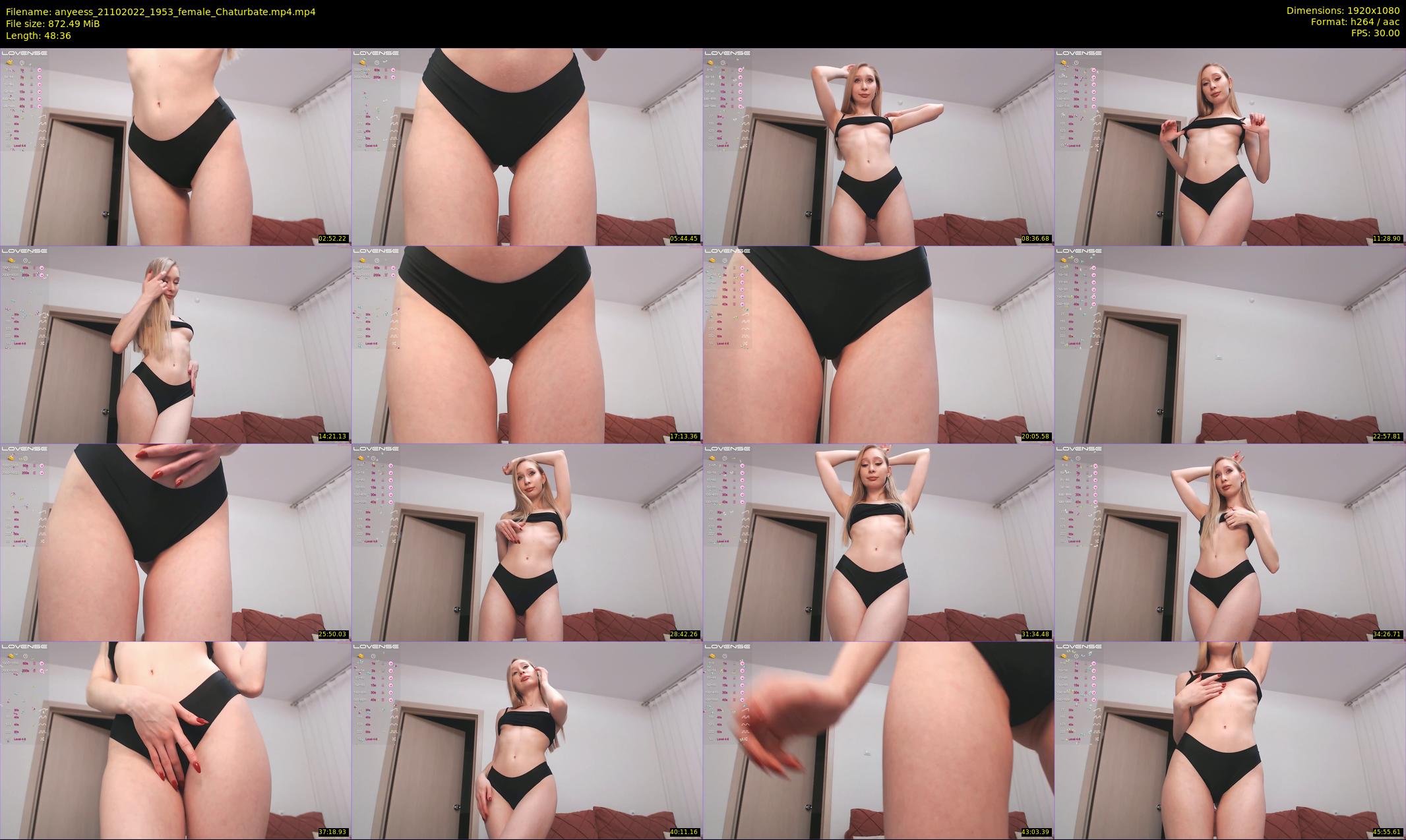 anyeess — 49 minute Chaturbate Female cam show, Oct 21, 2022
