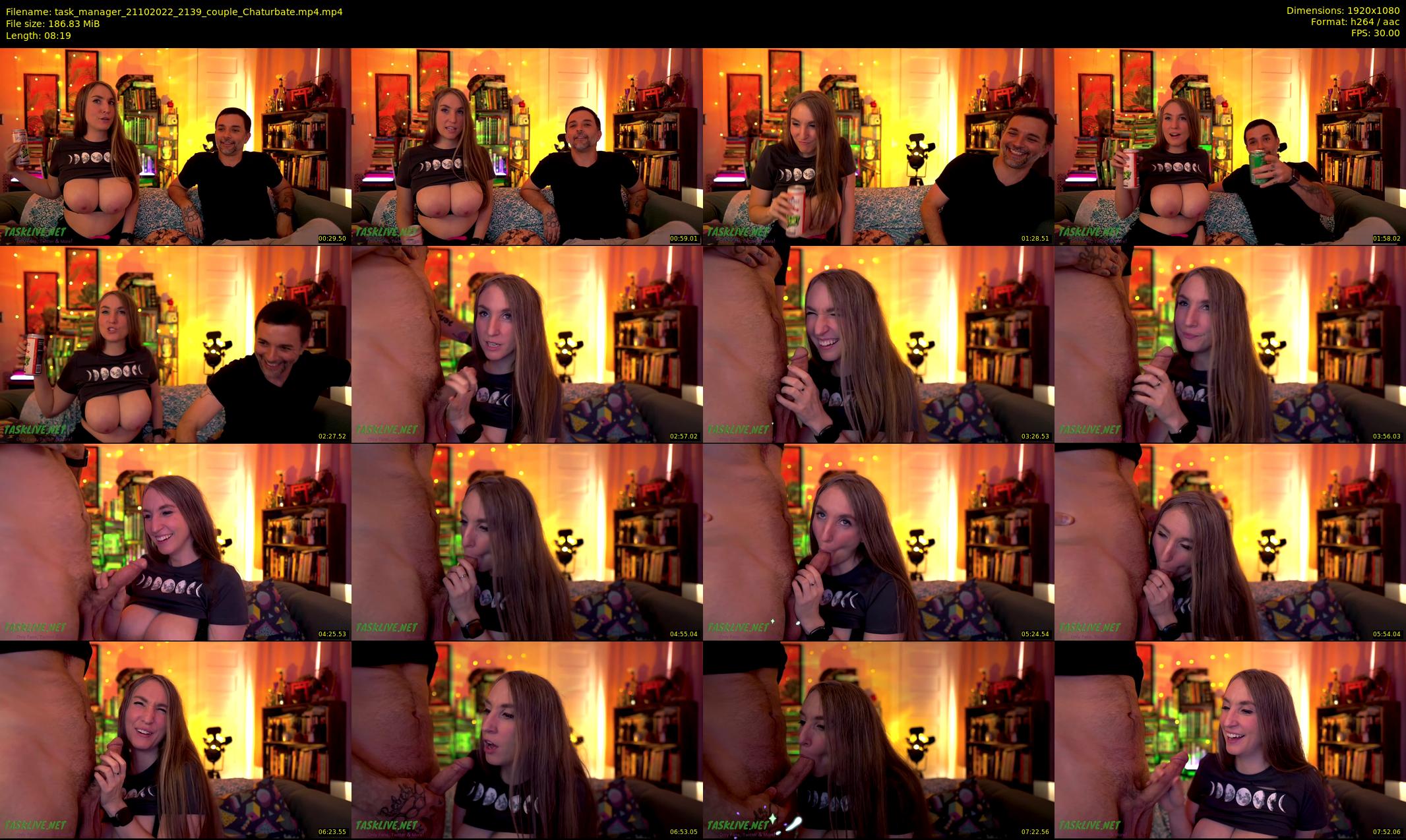 task_manager — 9 minute Chaturbate Couple cam show, Oct 21, 2022