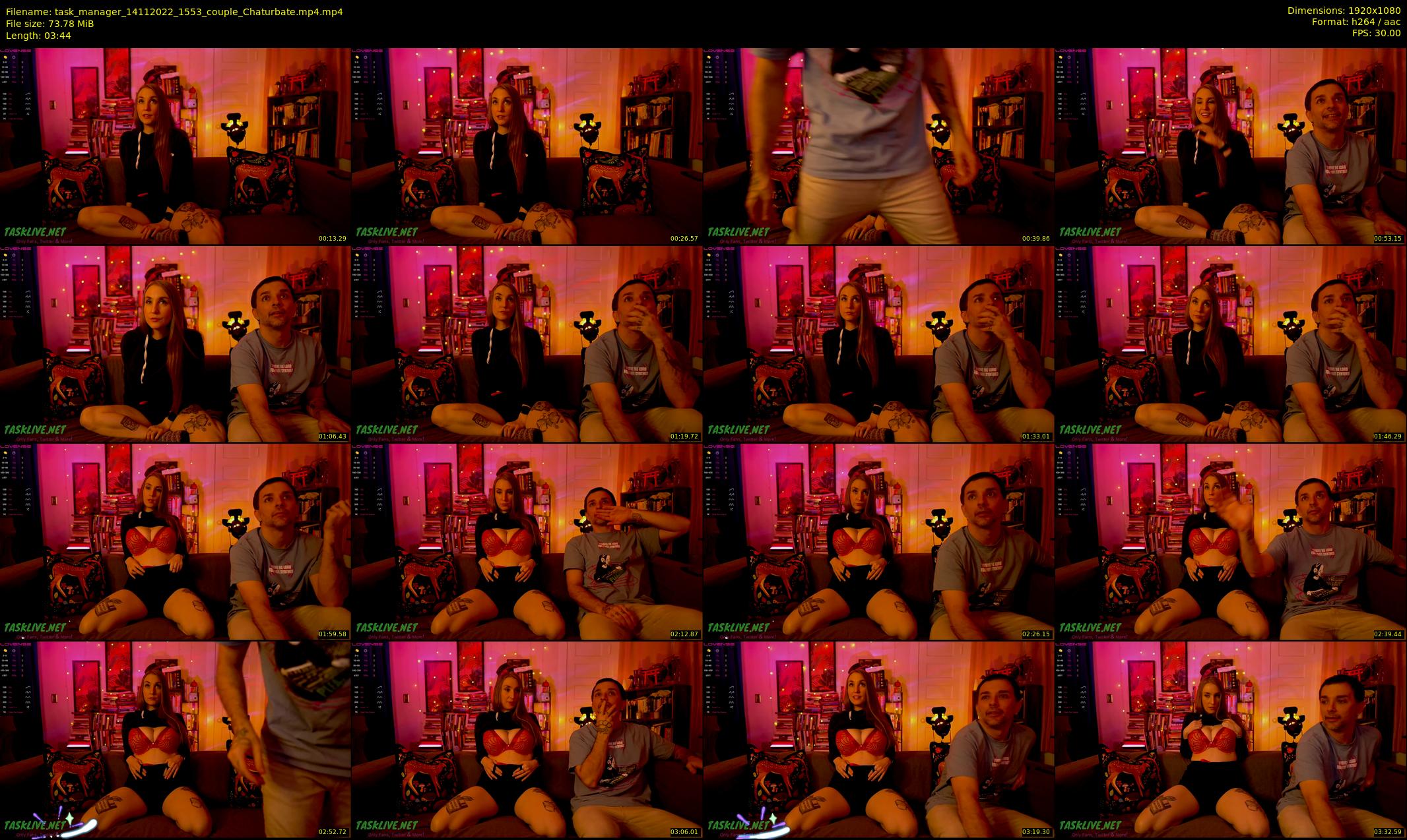task_manager — 4 minute Chaturbate Couple cam show, Nov 14, 2022