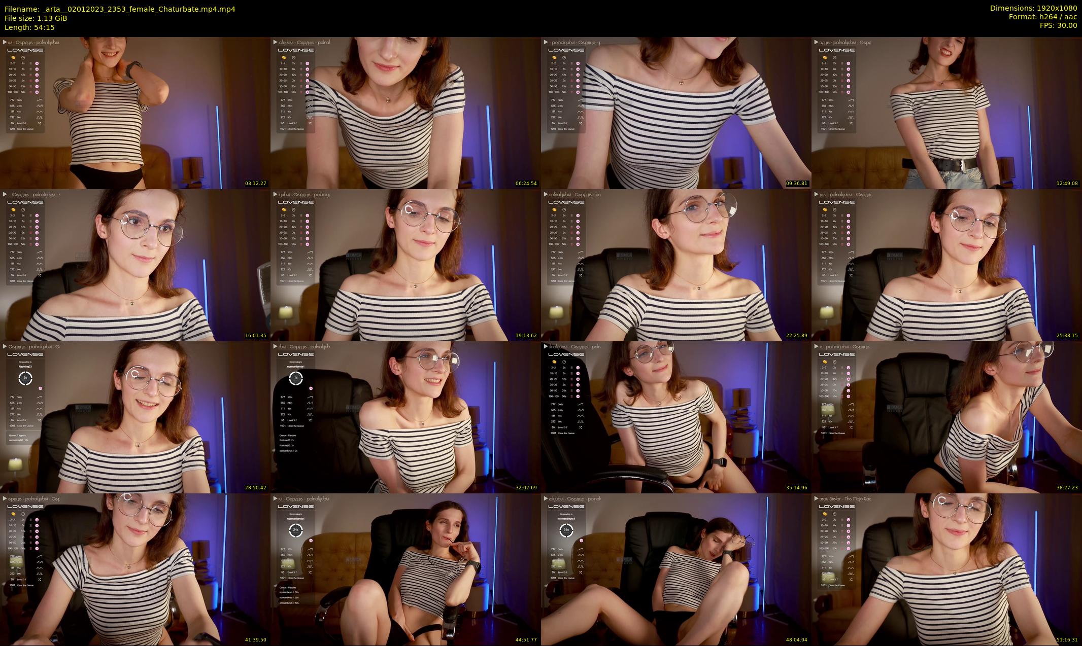 _arta_ — 55 minute Chaturbate Female cam show, Jan 2, 2023
