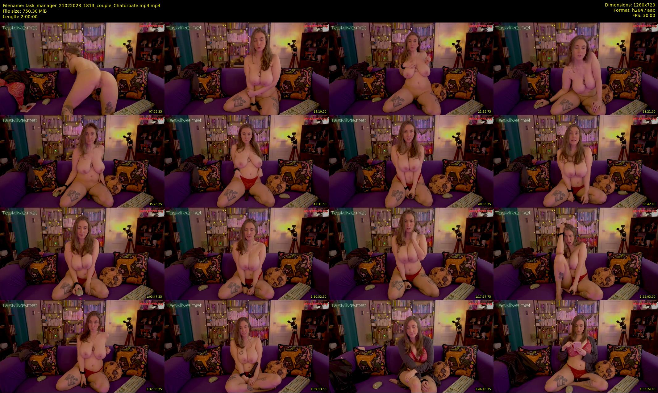 task_manager — 120 minute Chaturbate Couple cam show, Feb 21, 2023