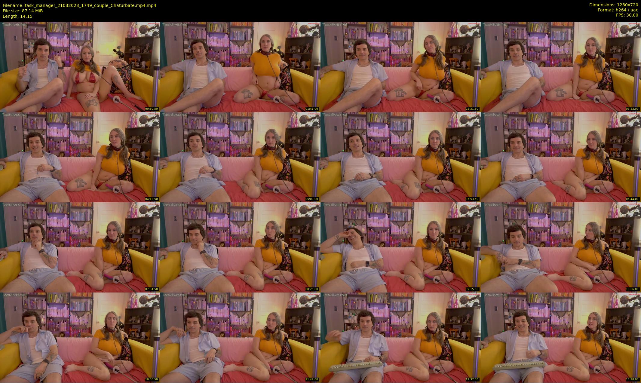 task_manager — 15 minute Chaturbate Couple cam show, Mar 21, 2023