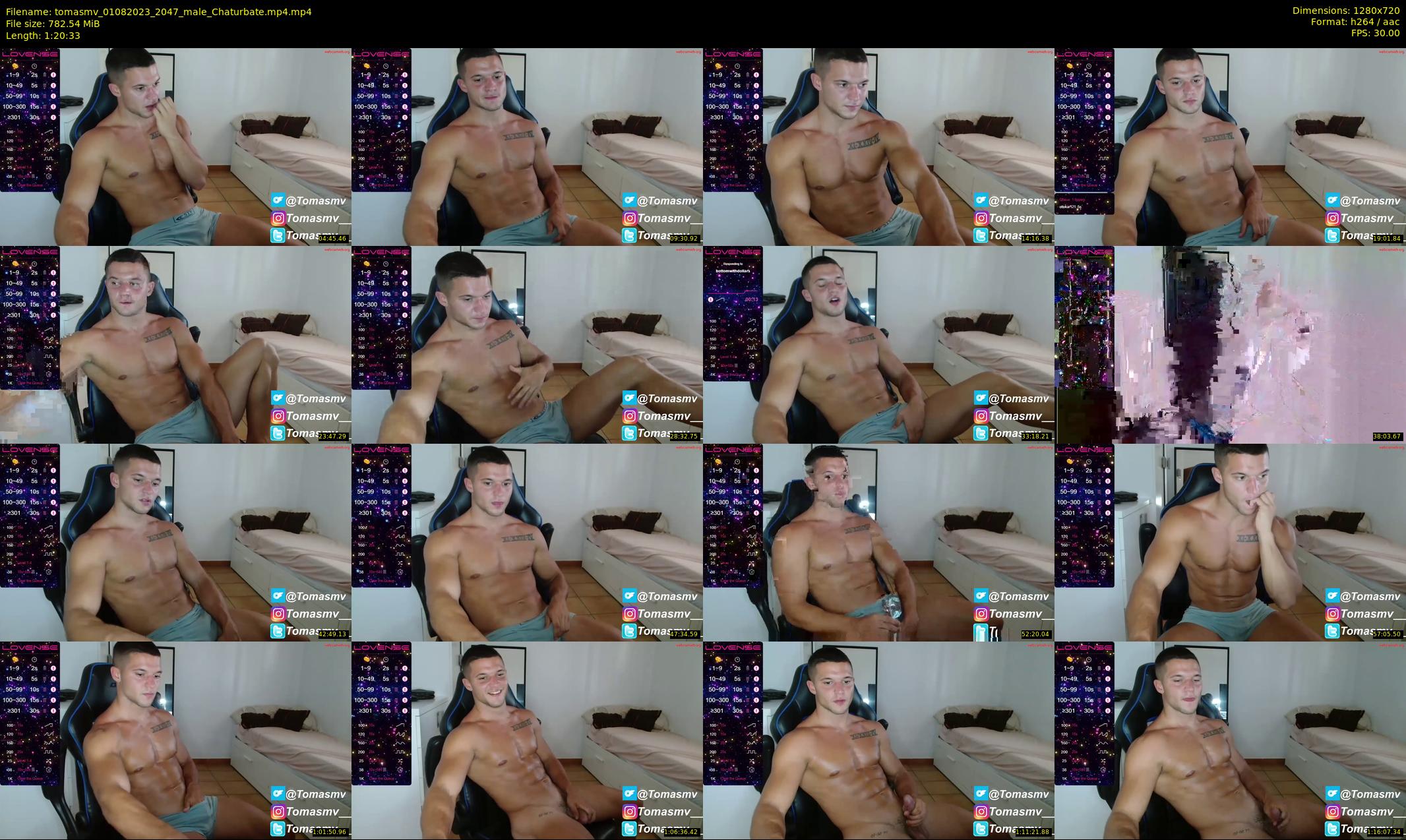 tomasmv — Chaturbate Male cam show, Aug 1, 2023