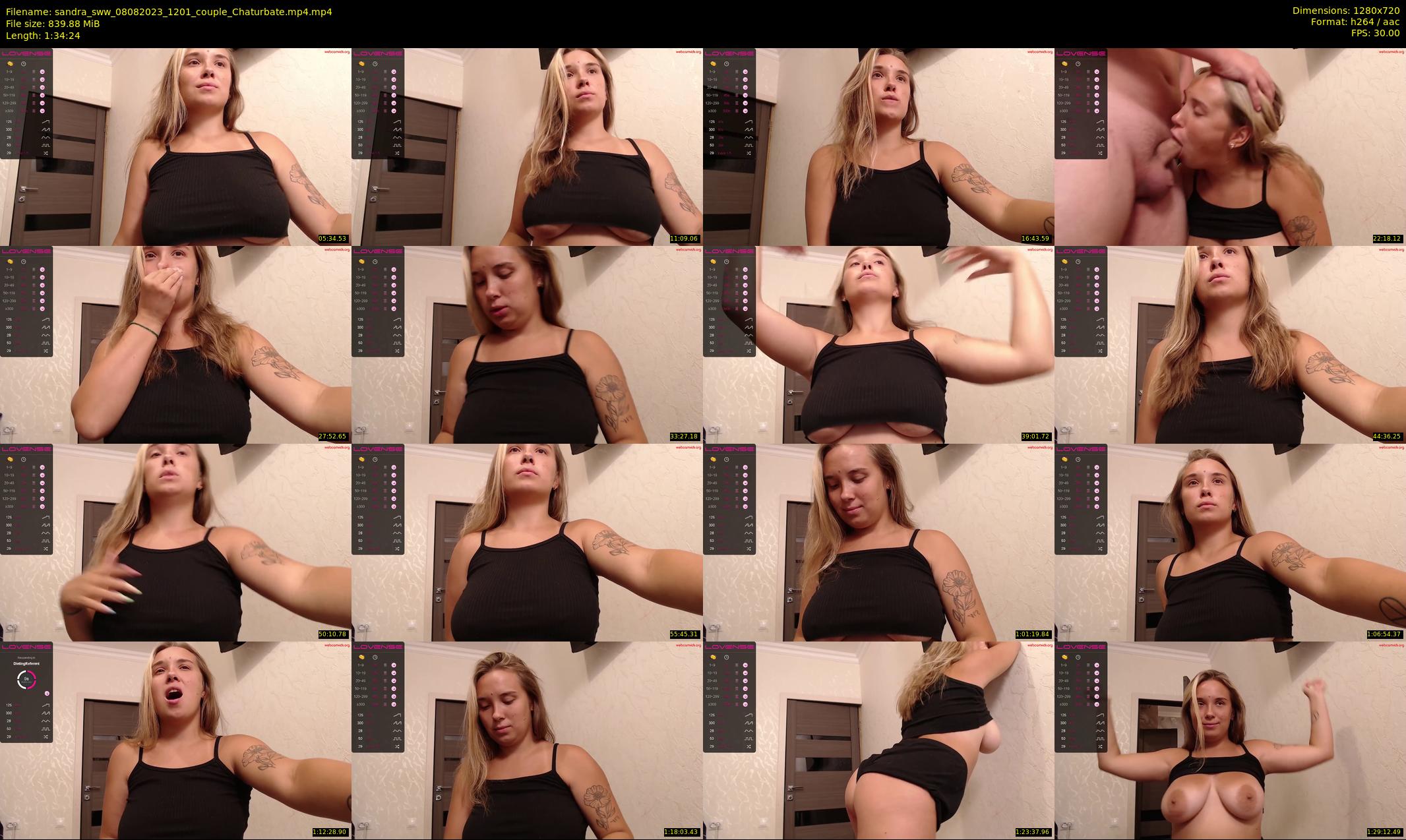 sandra_sww — Chaturbate Couple cam show, Aug 8, 2023