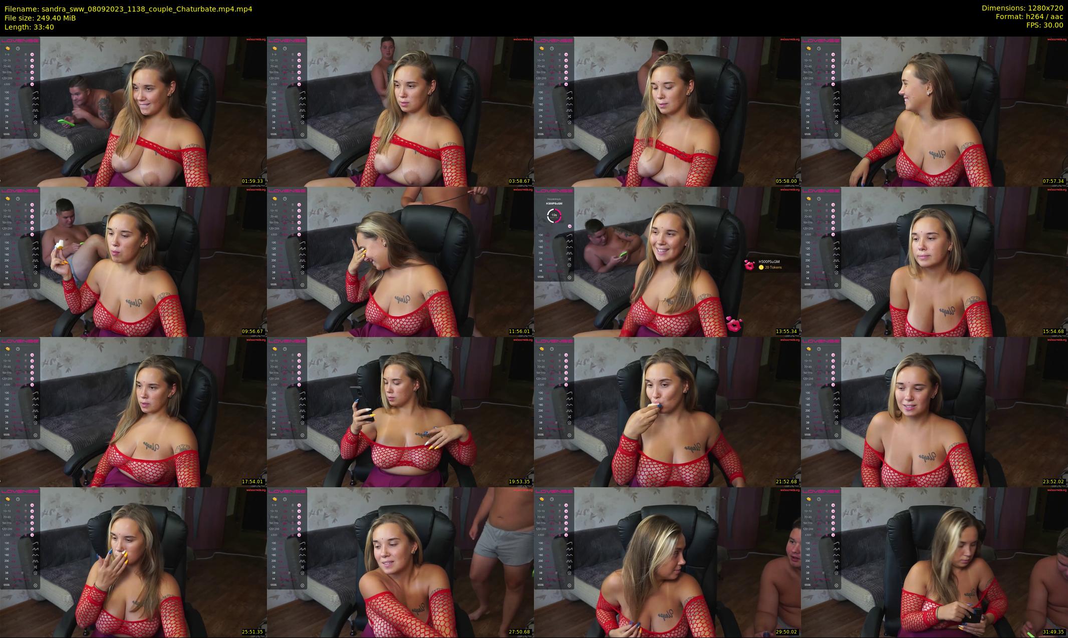 sandra_sww — Chaturbate Couple cam show, Sep 8, 2023