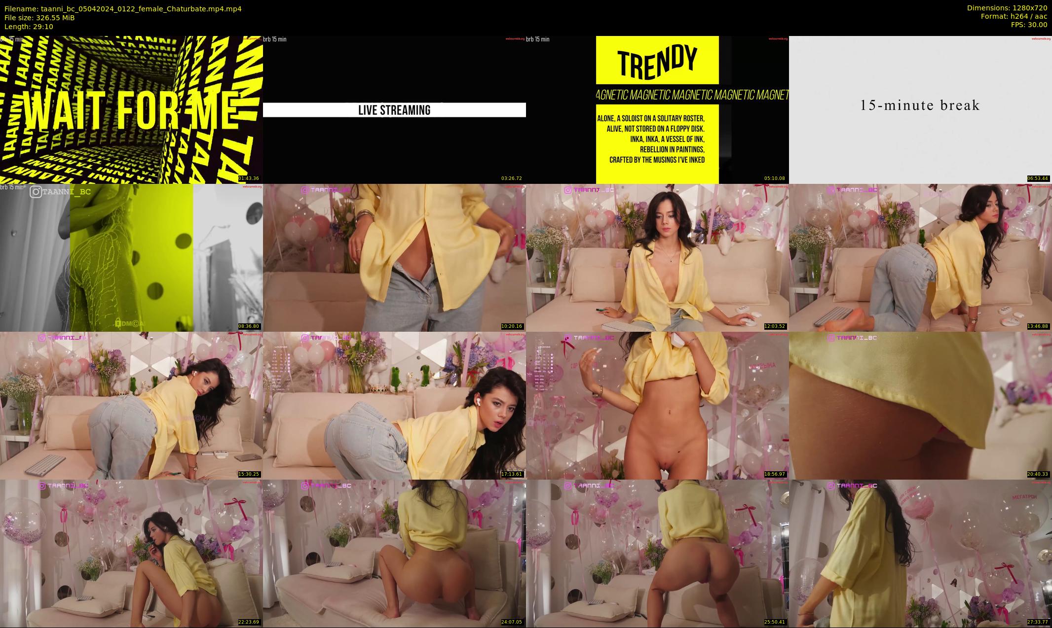 taanni_bc — Chaturbate Female cam show, Apr 4, 2024
