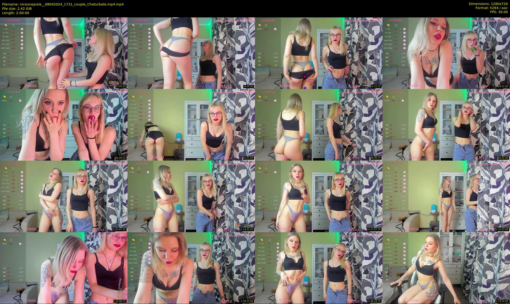 niceonepixie_ — 120 minute Chaturbate Couple cam show, Apr 8, 2024