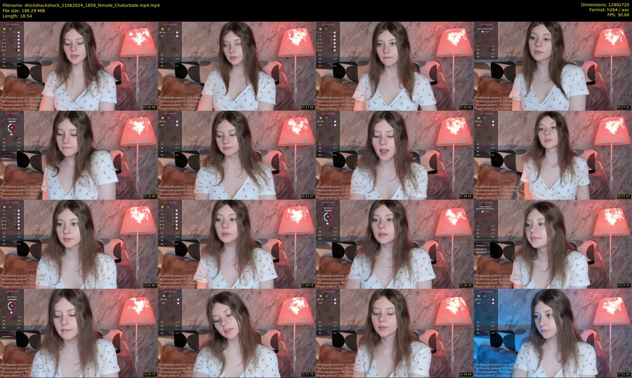 shickshackshock — Chaturbate Female cam show, Jun 21, 2024