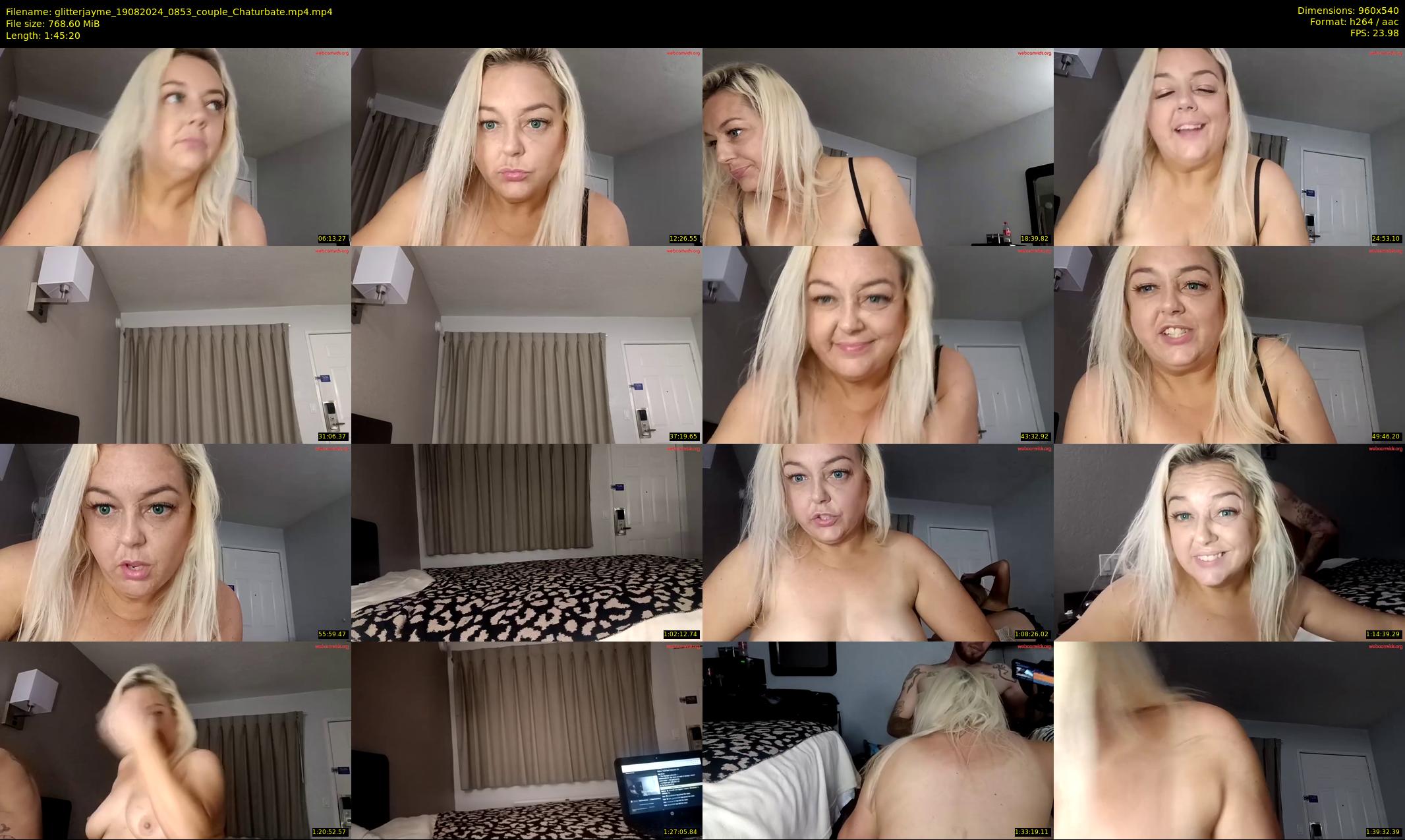 glitterjayme — 106 minute Chaturbate Couple cam show, Aug 19, 2024