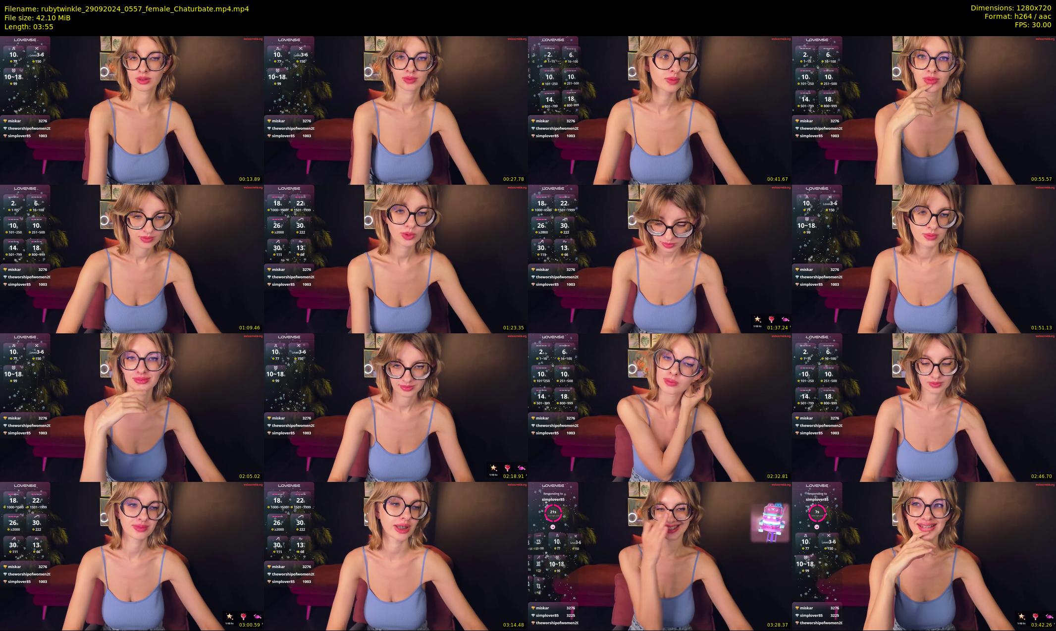 rubytwinkle — Chaturbate Female cam show, Sep 28, 2024