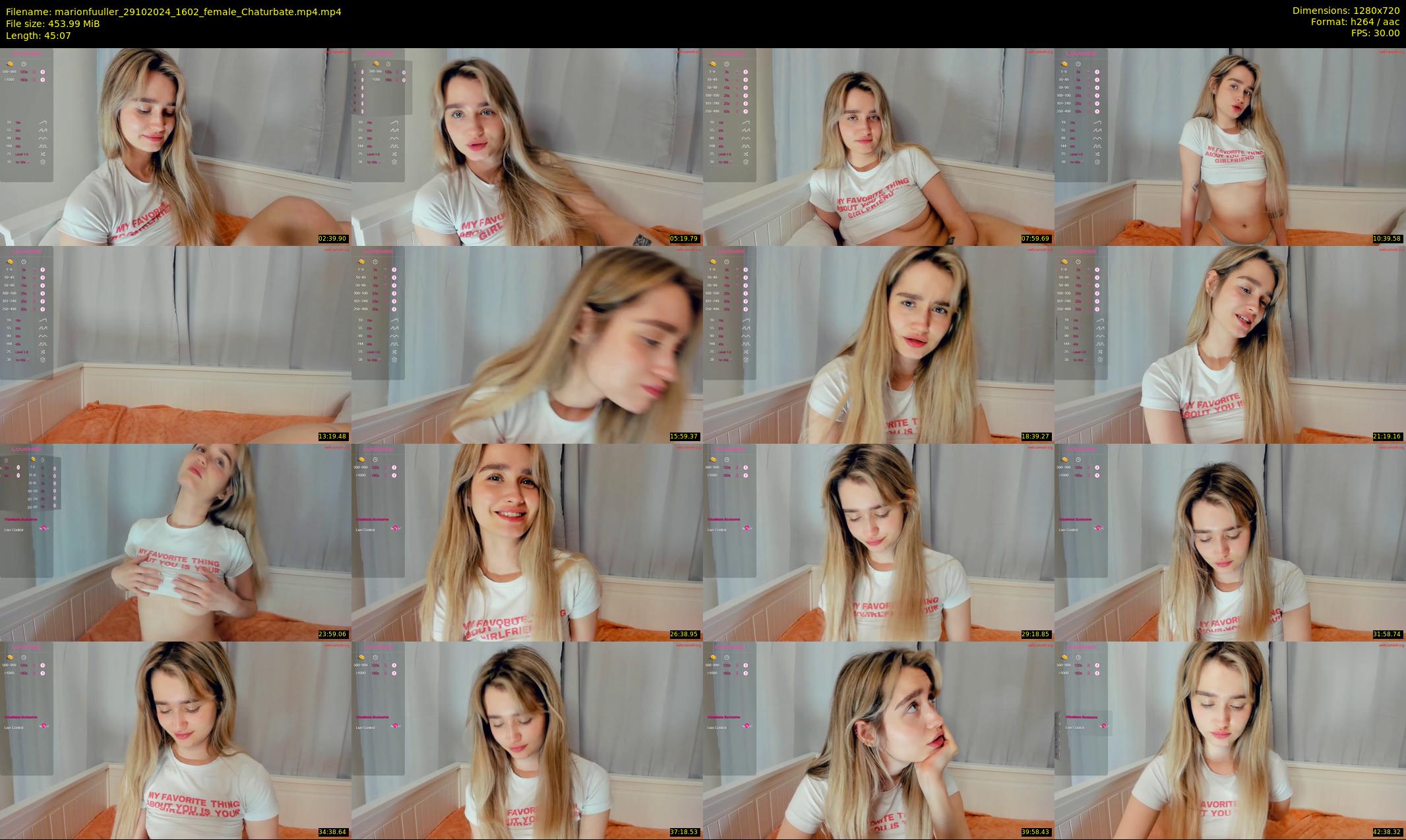 marionfuuller — Chaturbate Female cam show, Oct 29, 2024