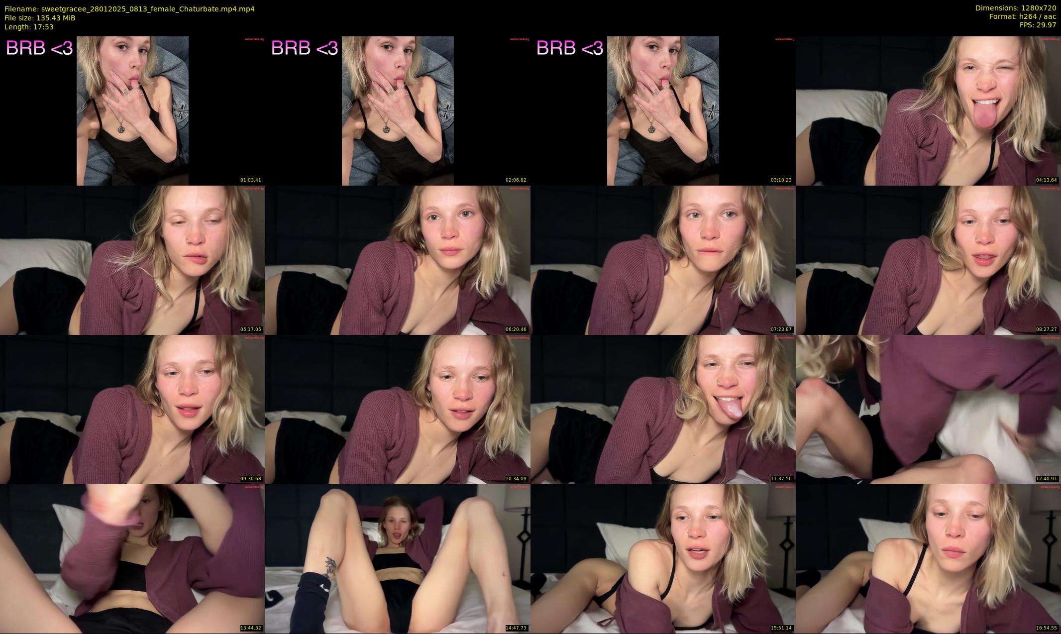 sweetgracee — Chaturbate Female cam show, Jan 28, 2025