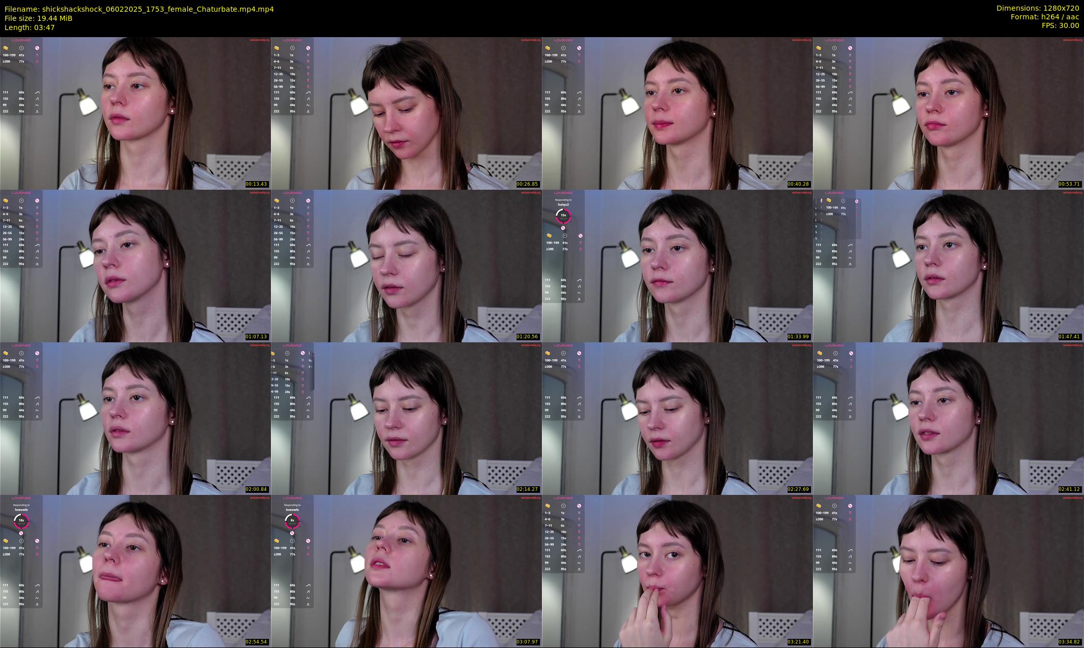 shickshackshock — Chaturbate Female cam show, Feb 6, 2025