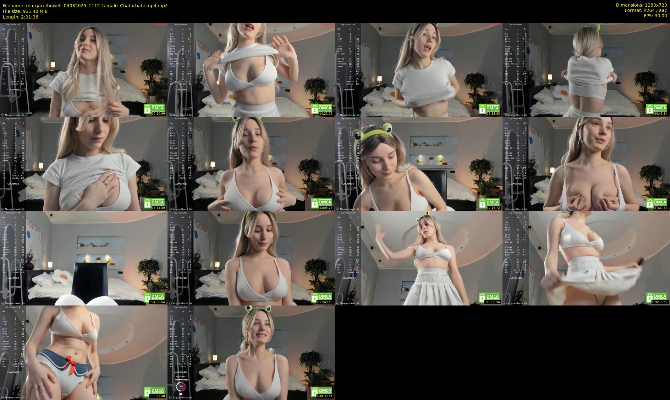 margarethowell — Chaturbate Female cam show, Mar 4, 2025