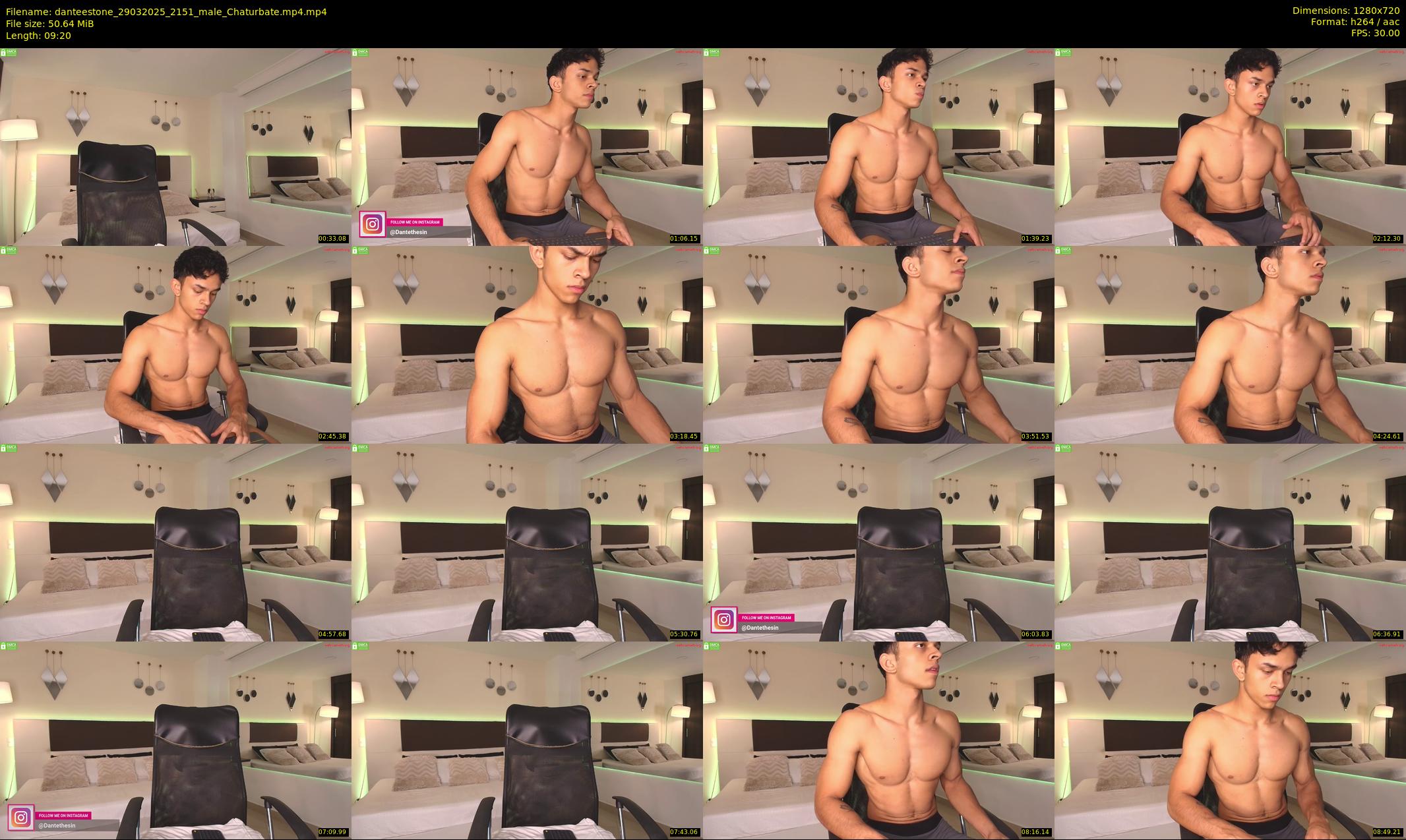 danteestone — Chaturbate Male cam show, Mar 29, 2025