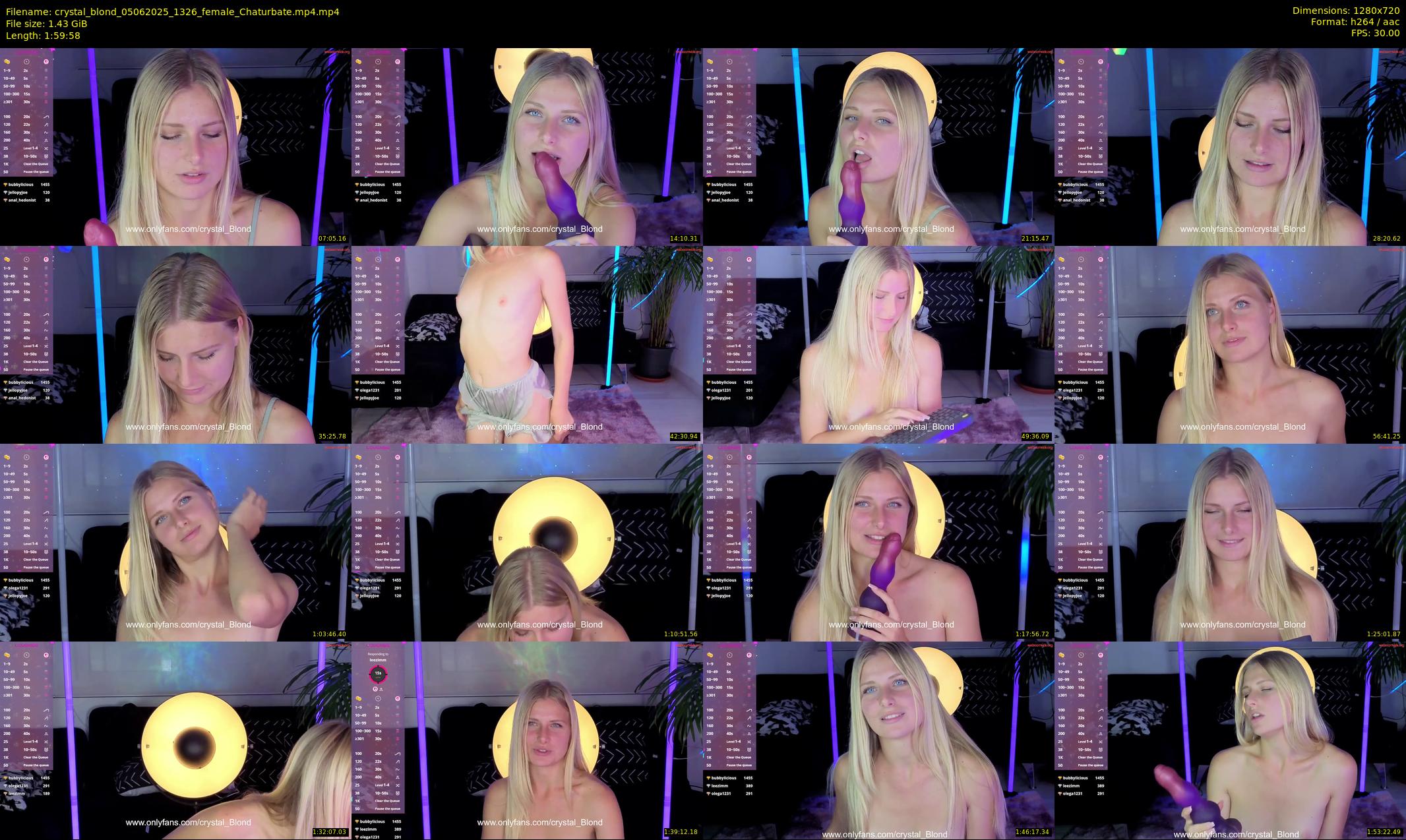 crystal_blond — Chaturbate Female cam show, Jun 5, 2025
