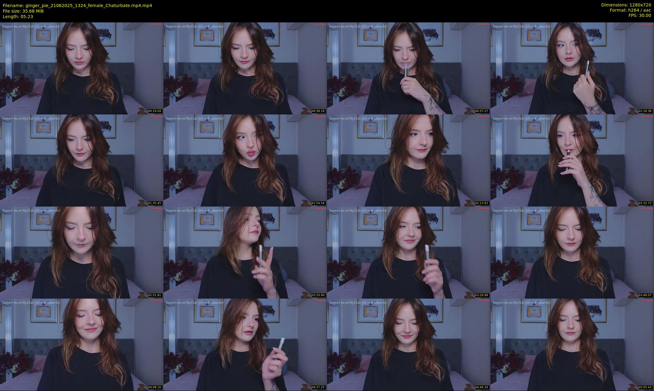 ginger_pie — Chaturbate Female cam show, Jun 21, 2025