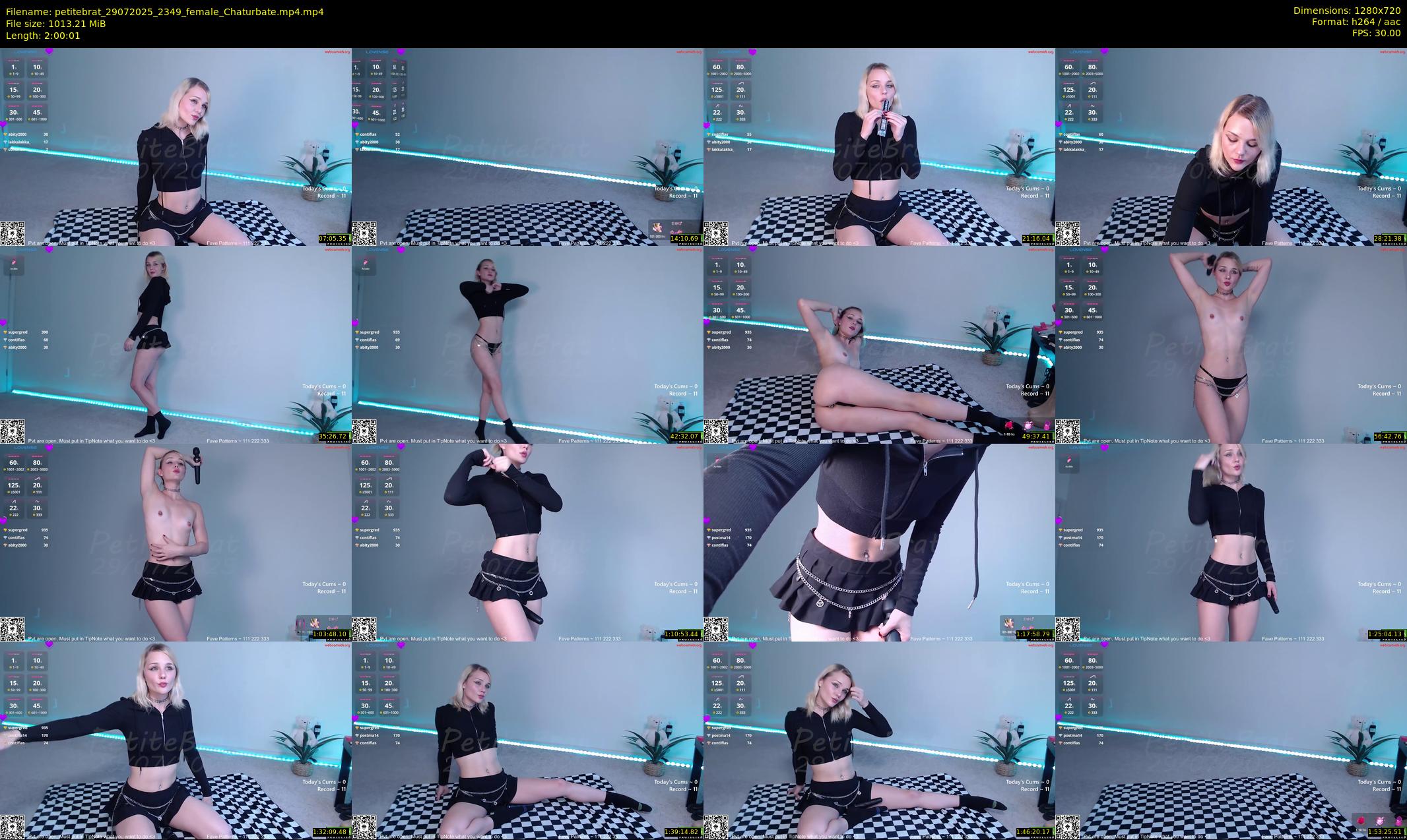 petitebrat — Chaturbate Female cam show, Jul 29, 2025