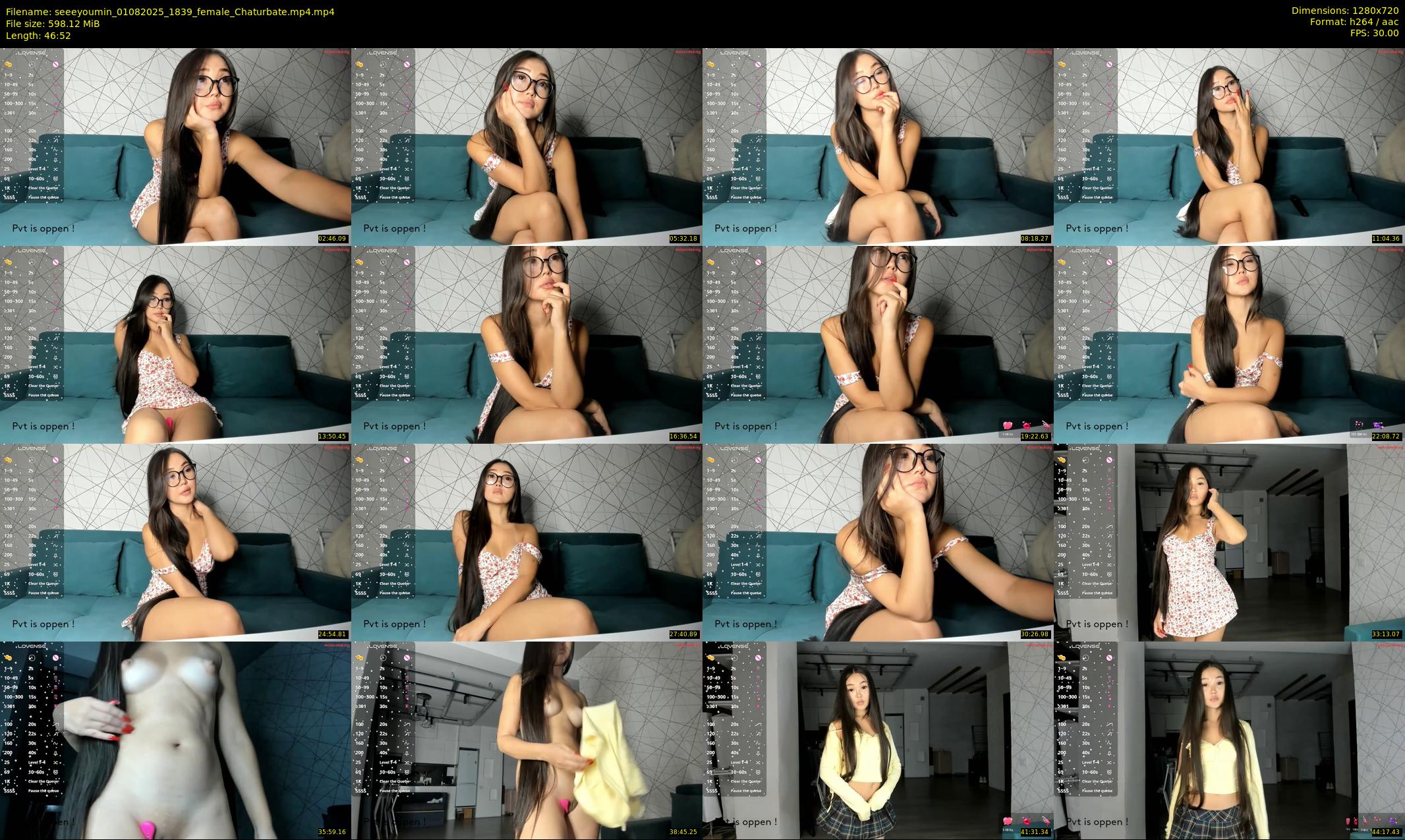 seeeyoumin — Chaturbate Female cam show, Aug 1, 2025