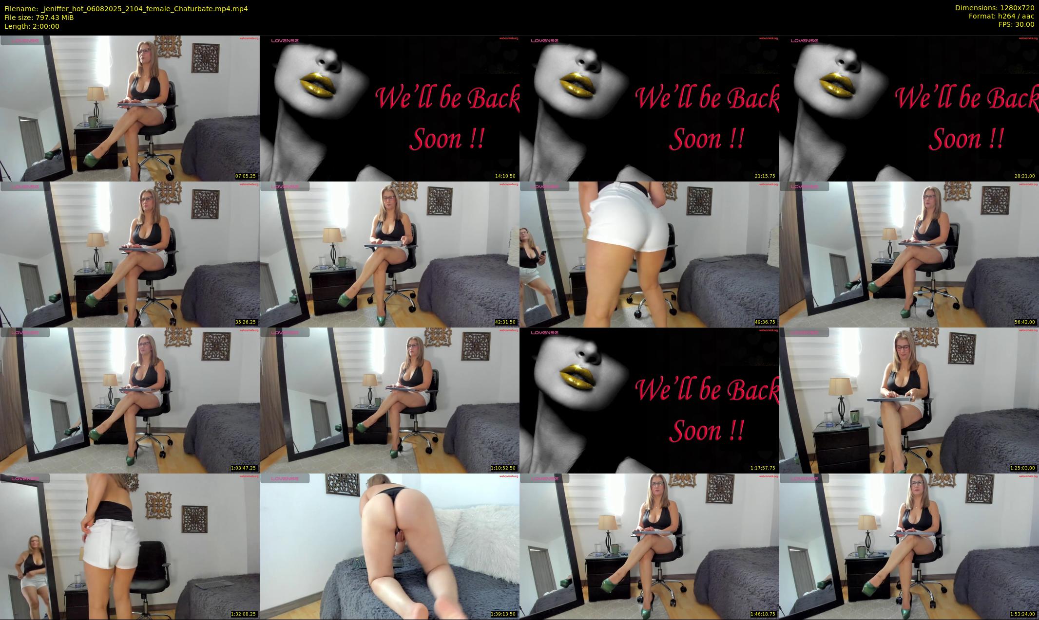 _jeniffer_hot — Chaturbate Female cam show, Aug 6, 2025