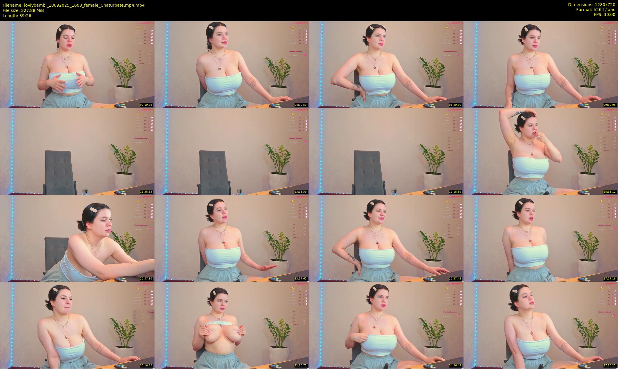 lovlybambi — Chaturbate Female cam show, Sep 18, 2025
