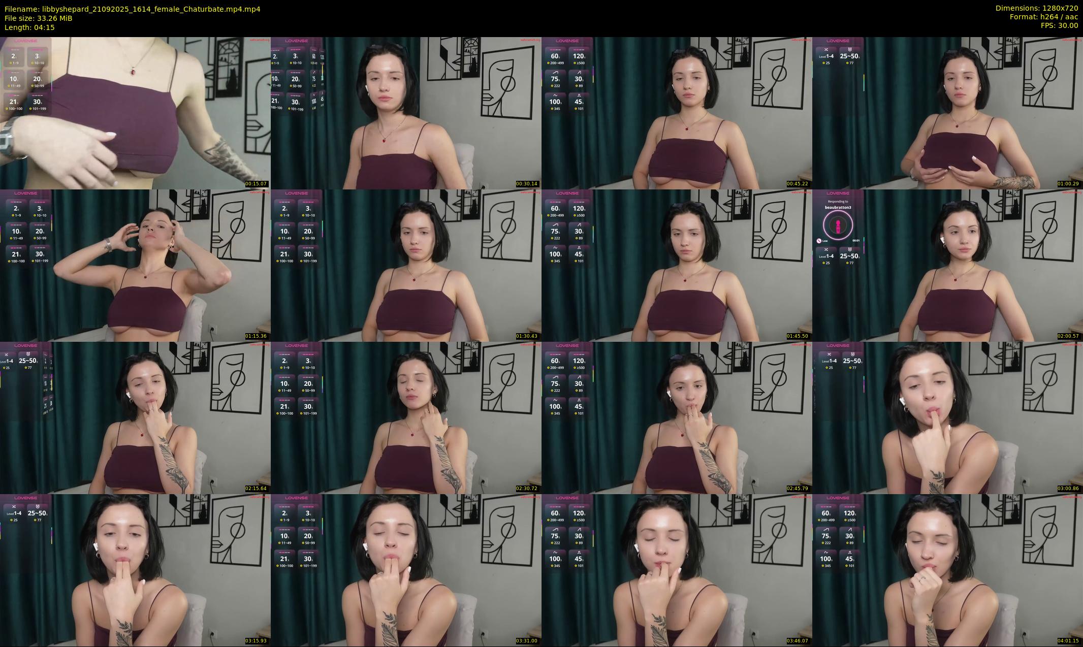 libbyshepard — Chaturbate Female cam show, Sep 21, 2025