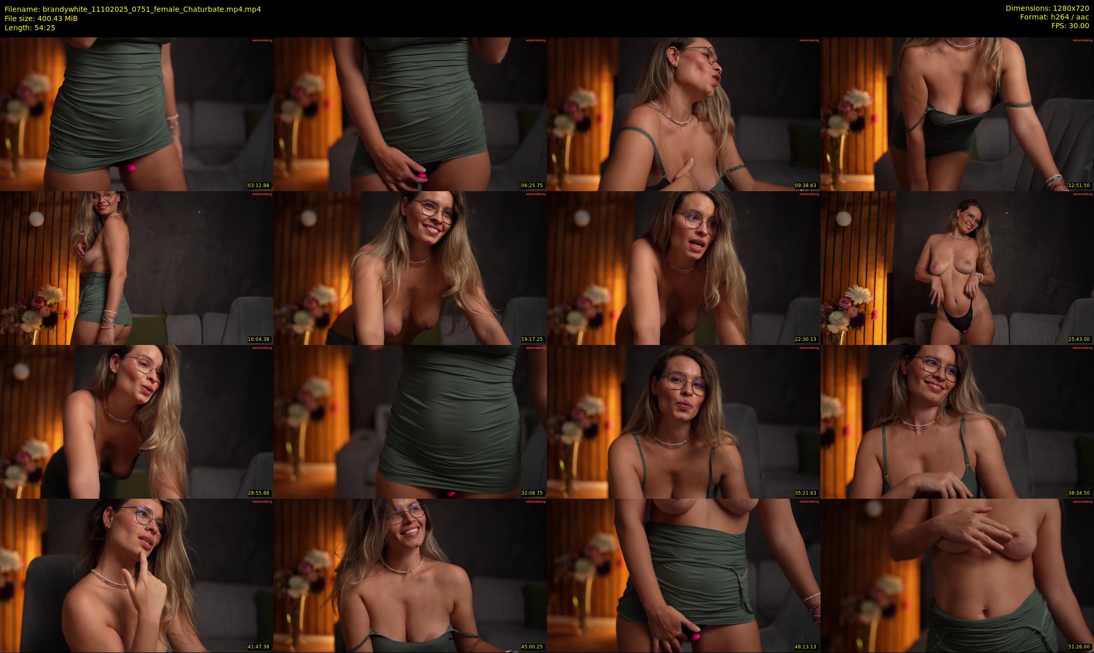 brandywhite — Chaturbate Female cam show, Oct 11, 2025