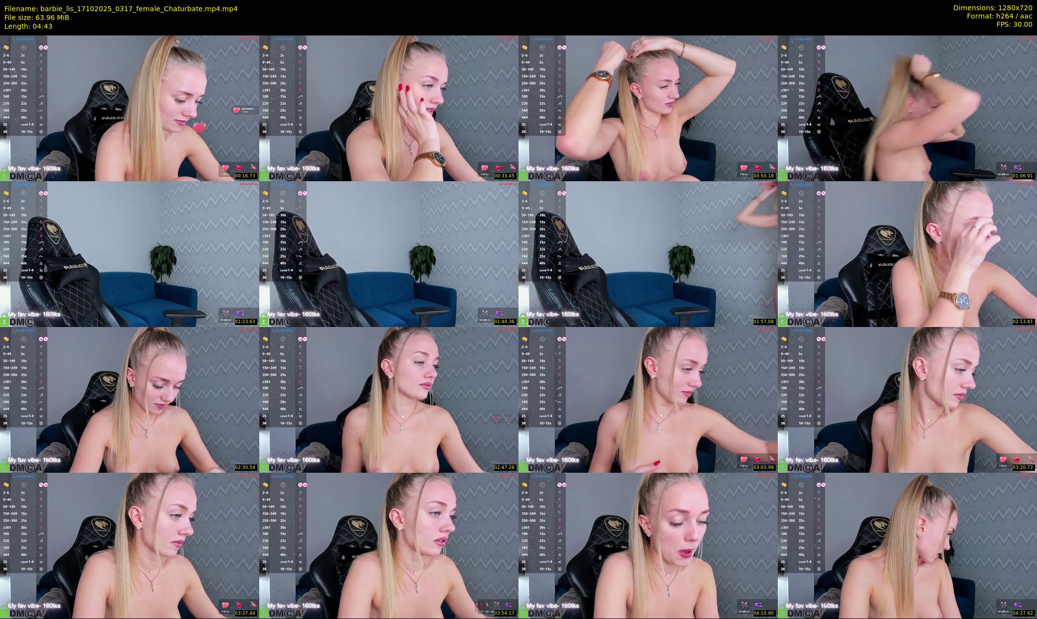 barbie_lis — Chaturbate Female cam show, Oct 16, 2025