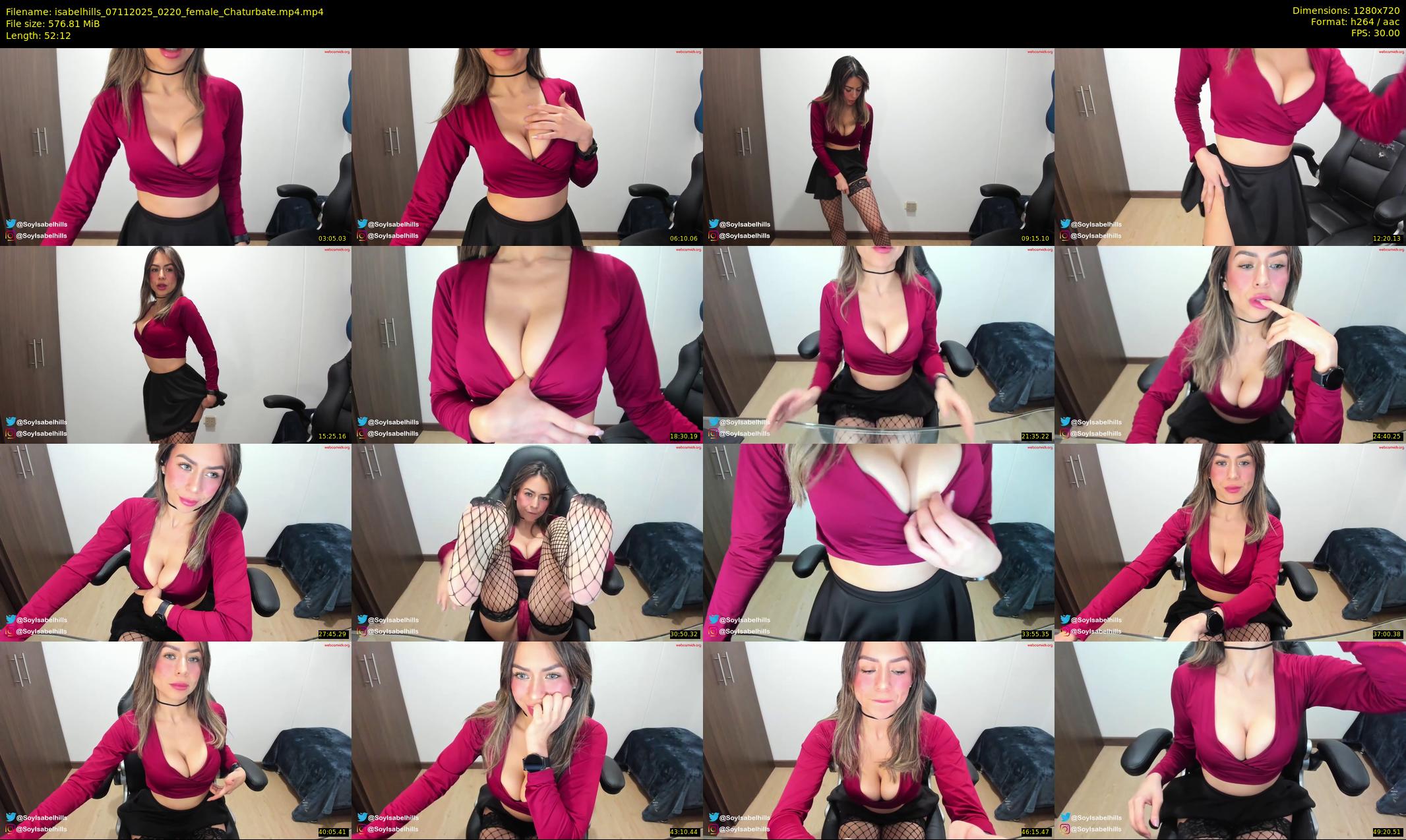 isabelhills — Chaturbate Female cam show, Nov 6, 2025