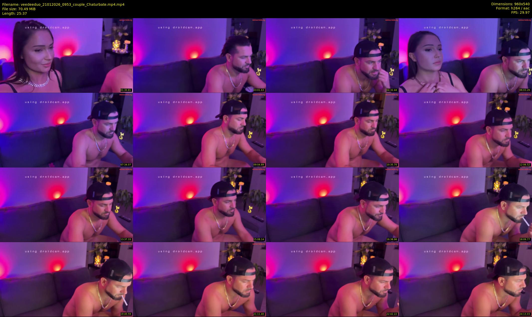 veedeeduo — 26 minute Chaturbate Couple cam show, Jan 21, 2026