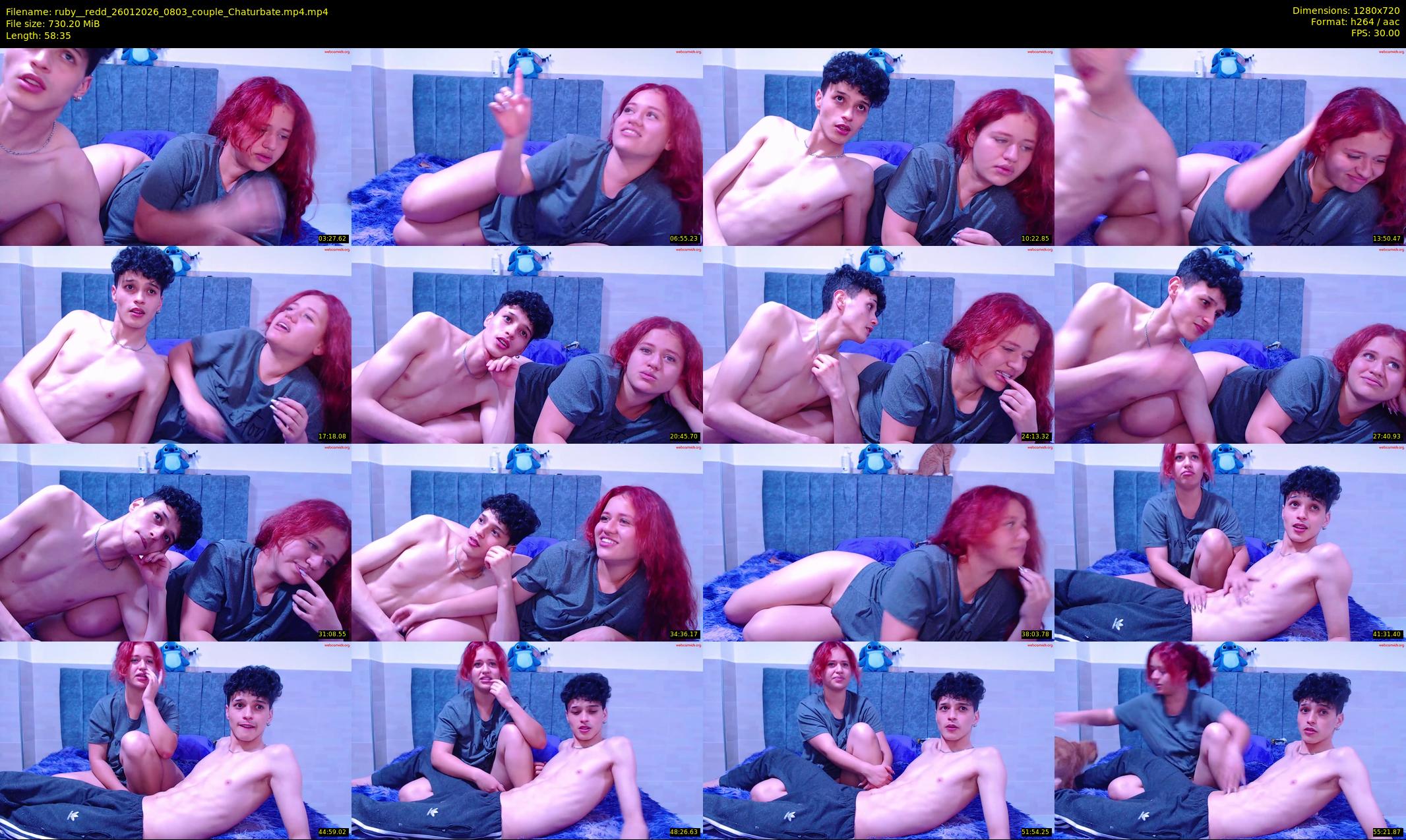 ruby__redd — 59 minute Chaturbate Couple cam show, Jan 26, 2026