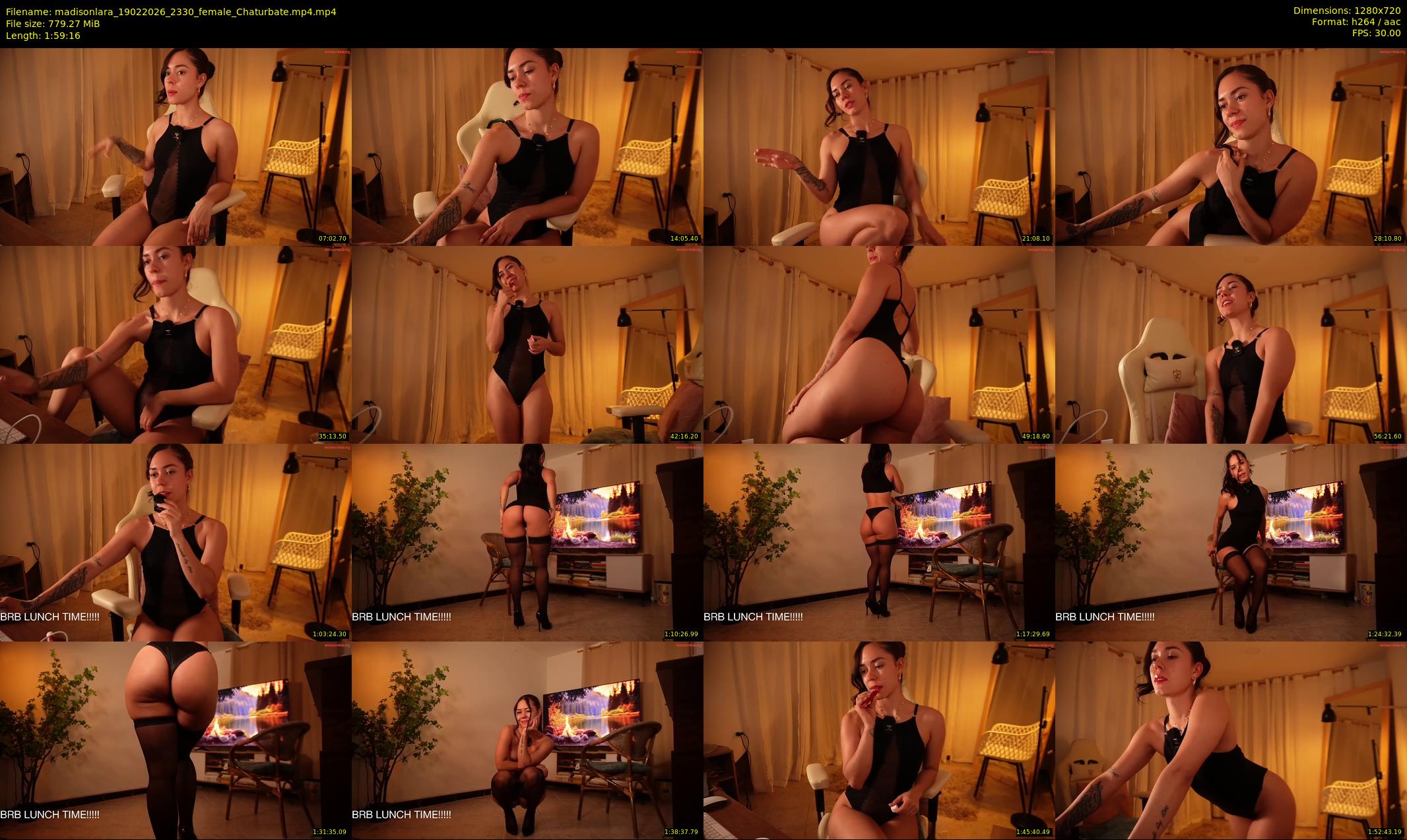 madisonlara — Chaturbate Female cam show, Feb 23, 2026