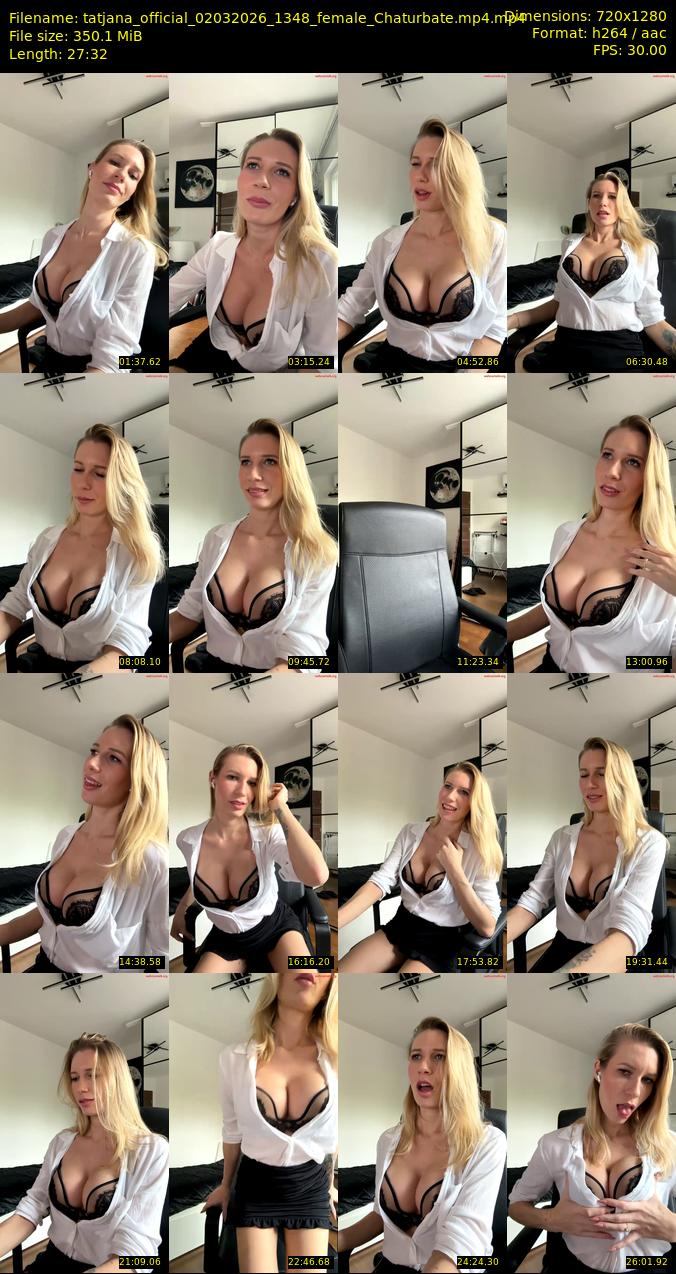 tatjana_official — Chaturbate Female cam show, Mar 2, 2026