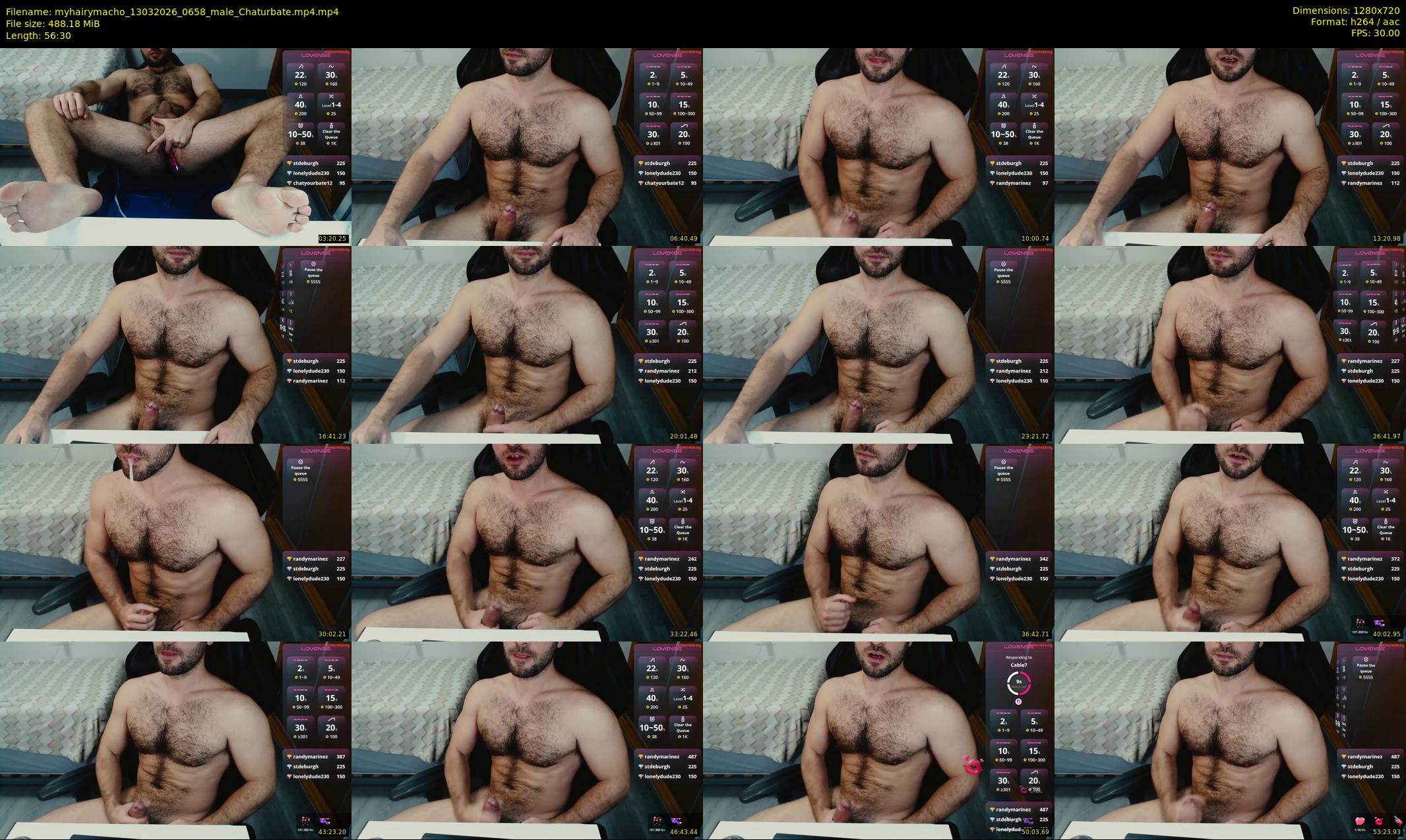 myhairymacho — Chaturbate Male cam show, Mar 13, 2026
