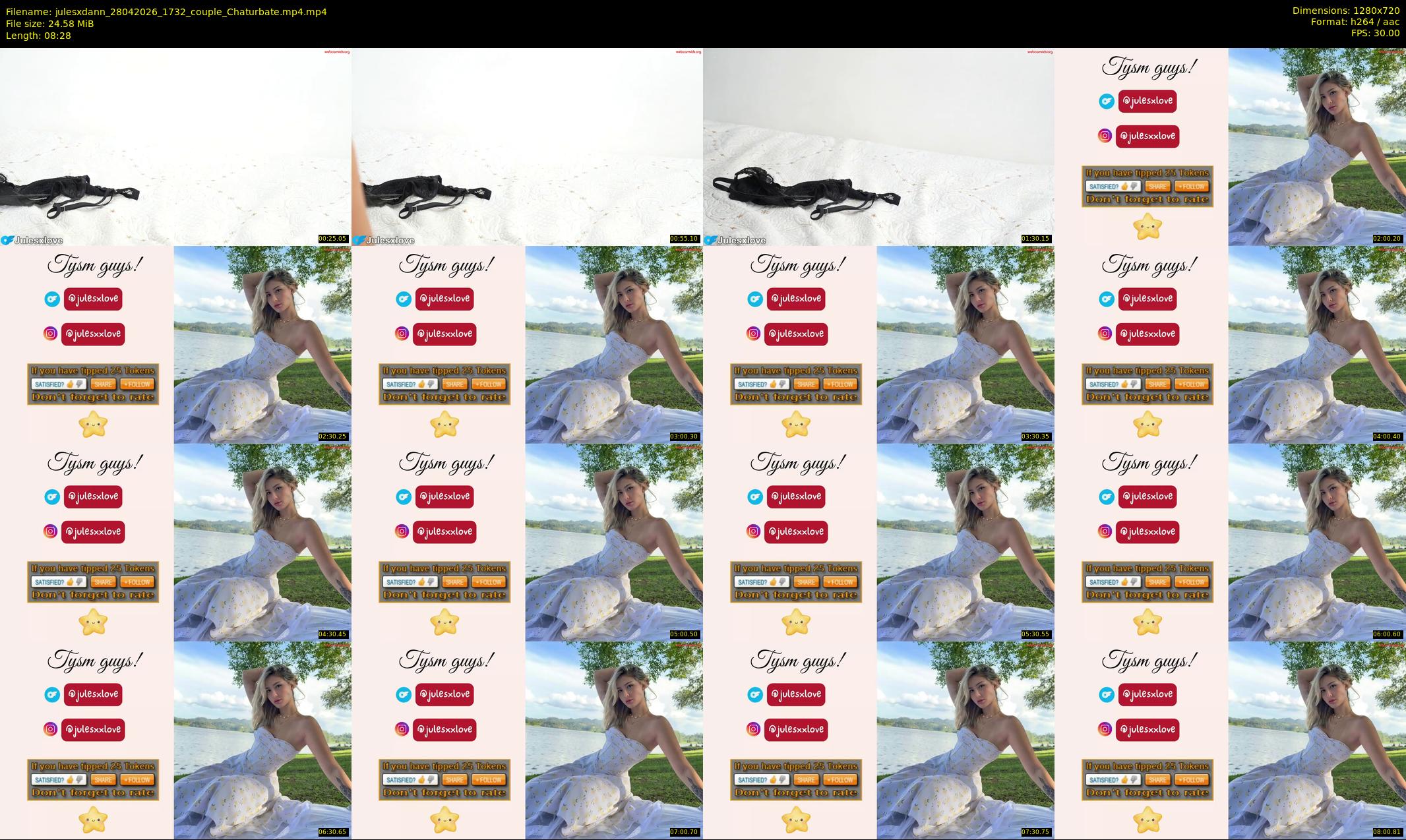 julesxdann — Chaturbate Couple cam show, Apr 28, 2026