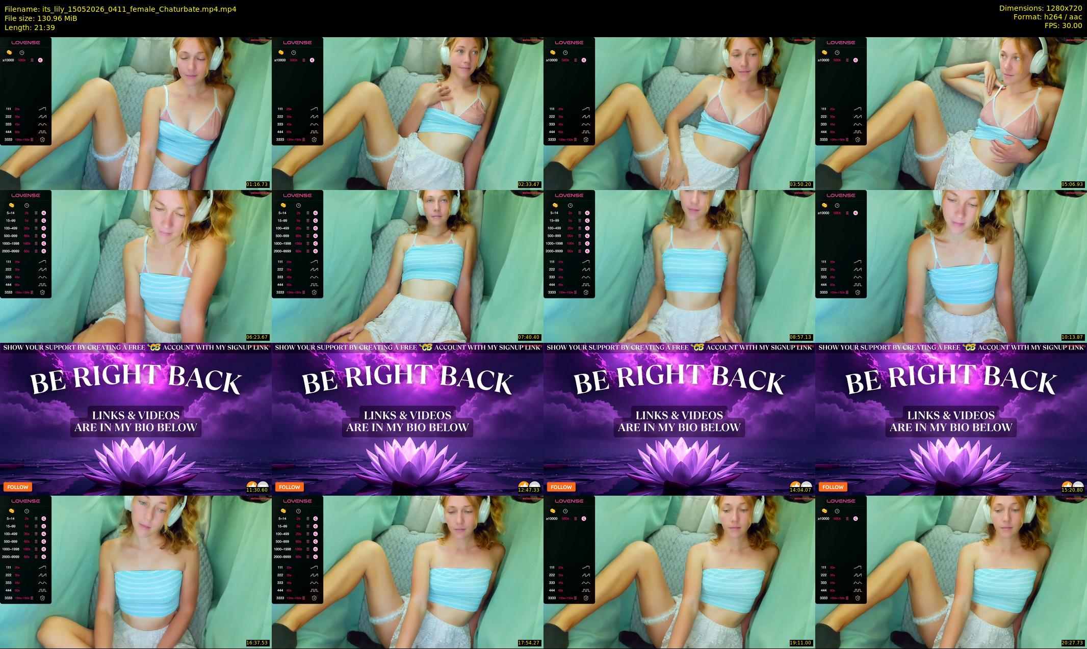 its_lily — Chaturbate Female cam show, May 15, 2026