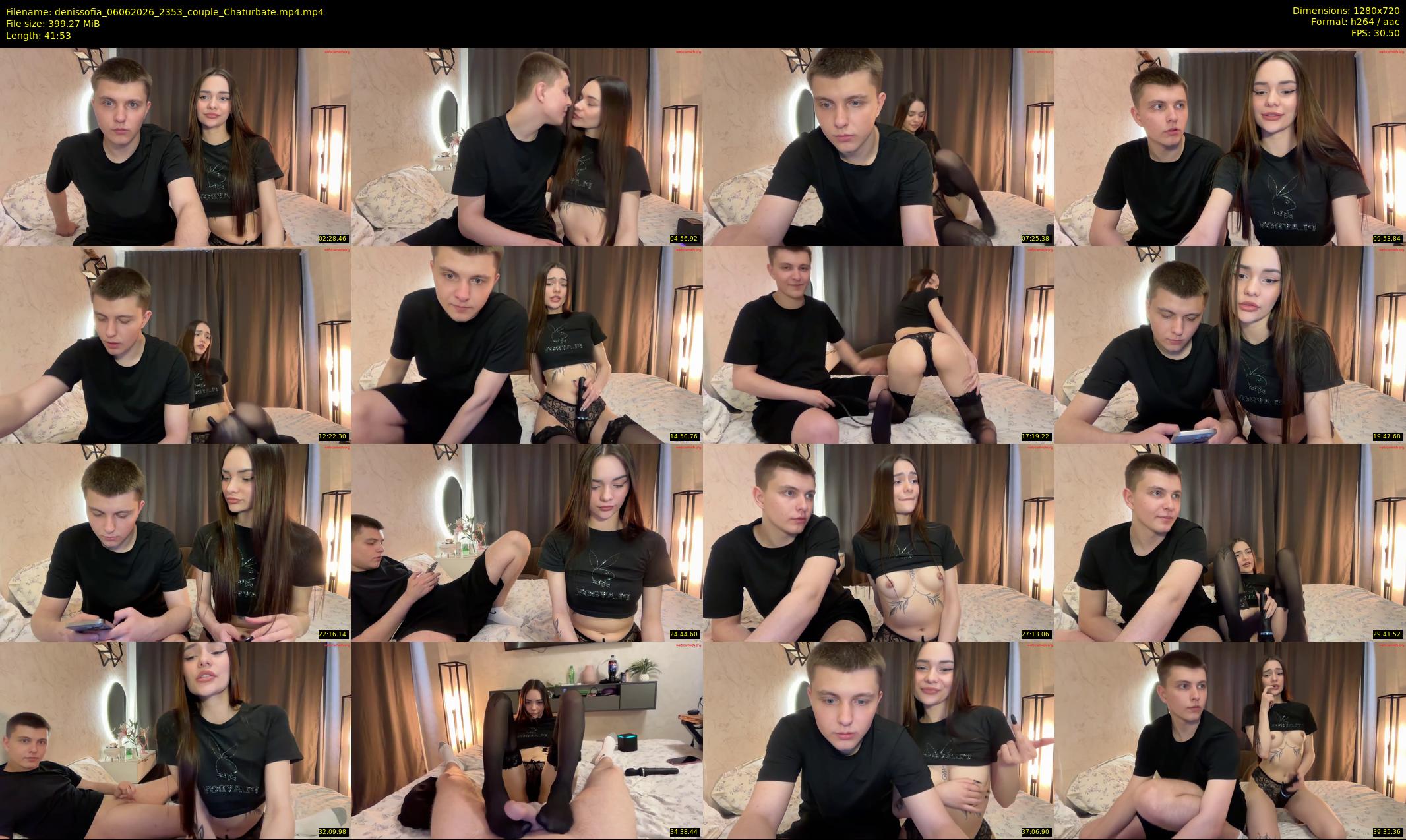 denissofia — 42 minute Chaturbate Couple cam show, Jun 6, 2026