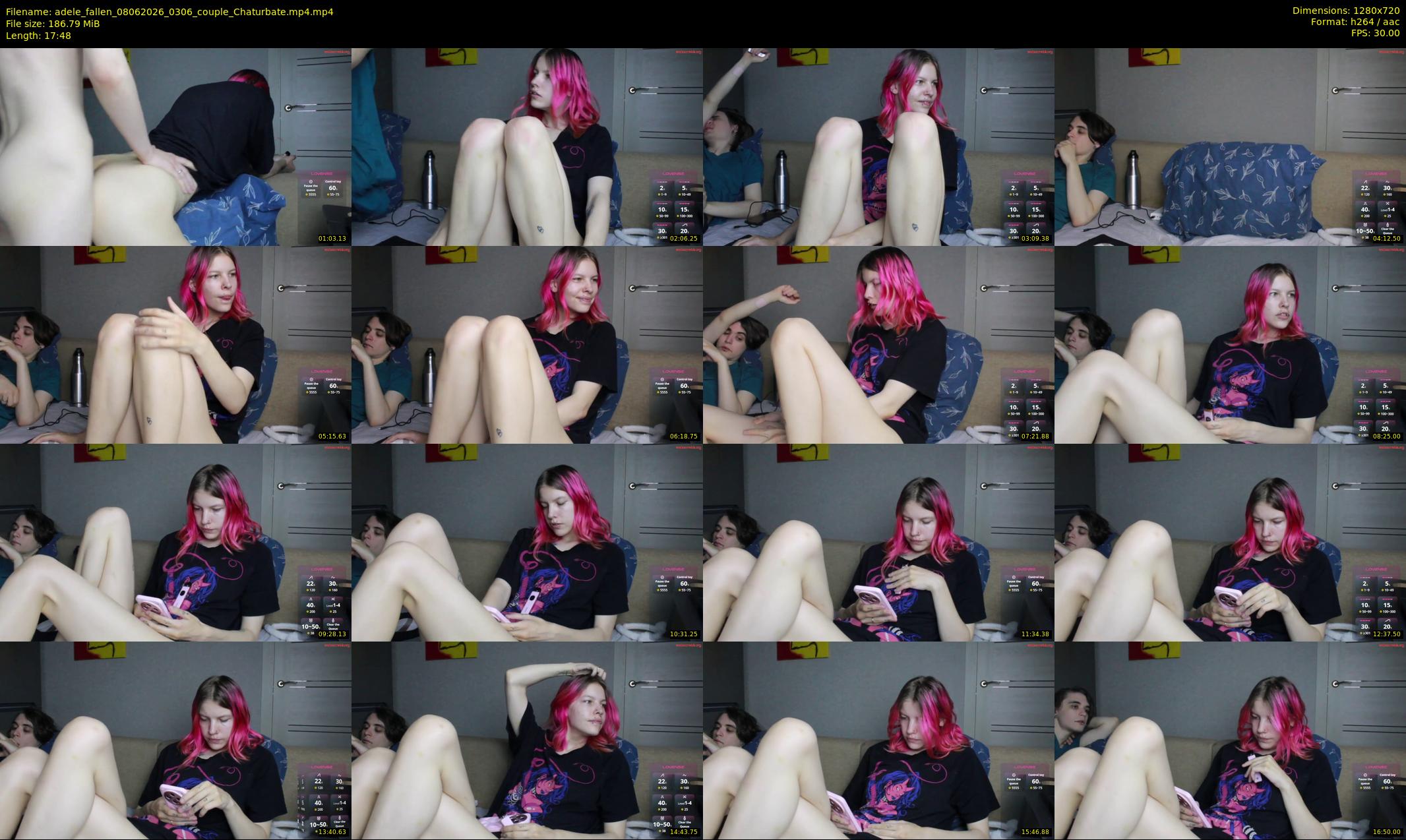 adele_fallen — 18 minute Chaturbate Couple cam show, Jun 8, 2026